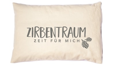 Zirbenkissen »Zirbentraum, Naturprodukt«, (1 tlg.)