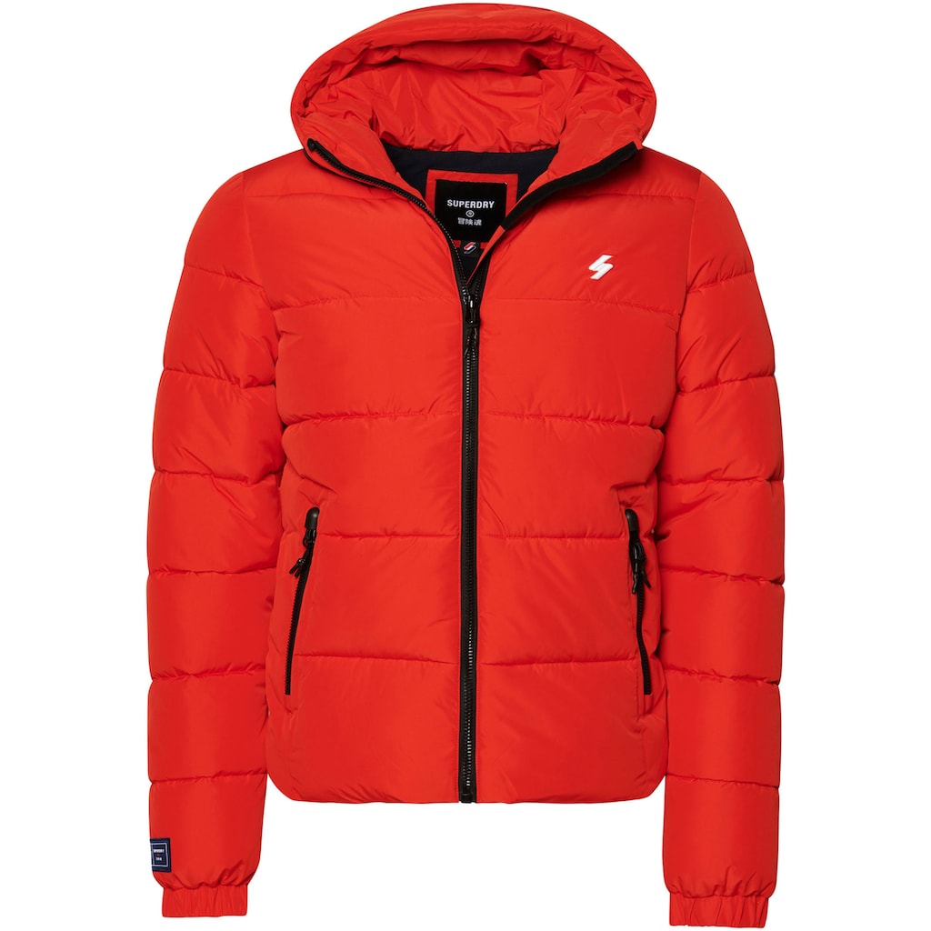 Superdry Steppjacke »HOODED SPORTS PUFFR JACKET«, mit Kapuze