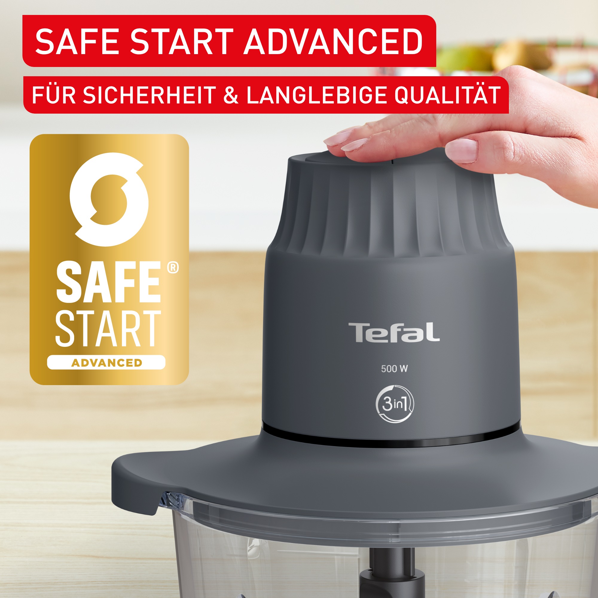Tefal Zerkleinerer »MB6031 Choppeor« 500 W 2 Geschwindigkeiten, 4 Edelstahlklingen