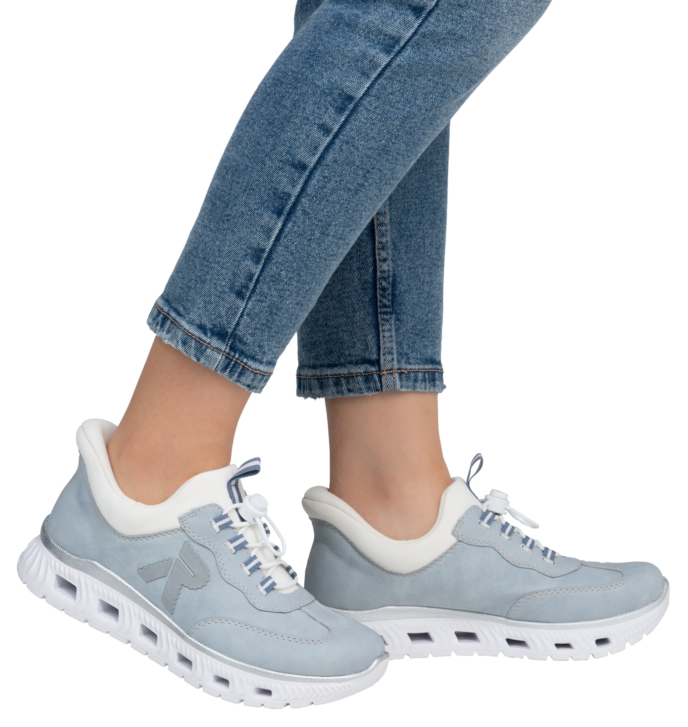 RIEKER Sport Slip-On Sneaker »Ready2GO«, Schlupfschuh, Halbschuh, Freizeitschuh mit Schnellverschluss