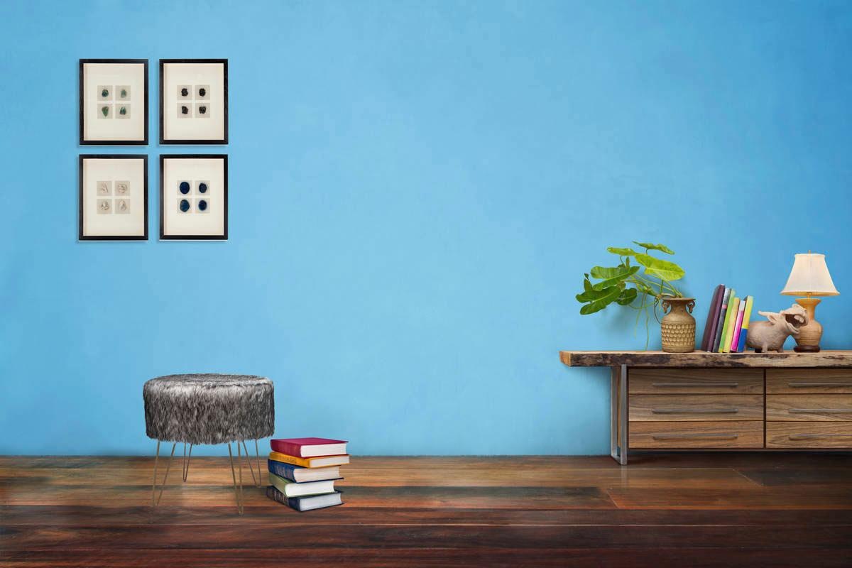 Kayoom Hocker "Mio 1, Fellhocker in modernem Design, runde Form mit Metallb günstig online kaufen