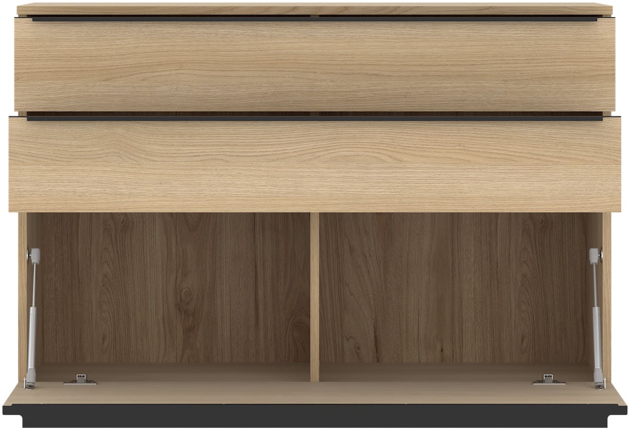 TOM TAILOR HOME Kommode Lowboard, Breite 110 cm,1 Klappe,2 Schubladen, viel Stauraum