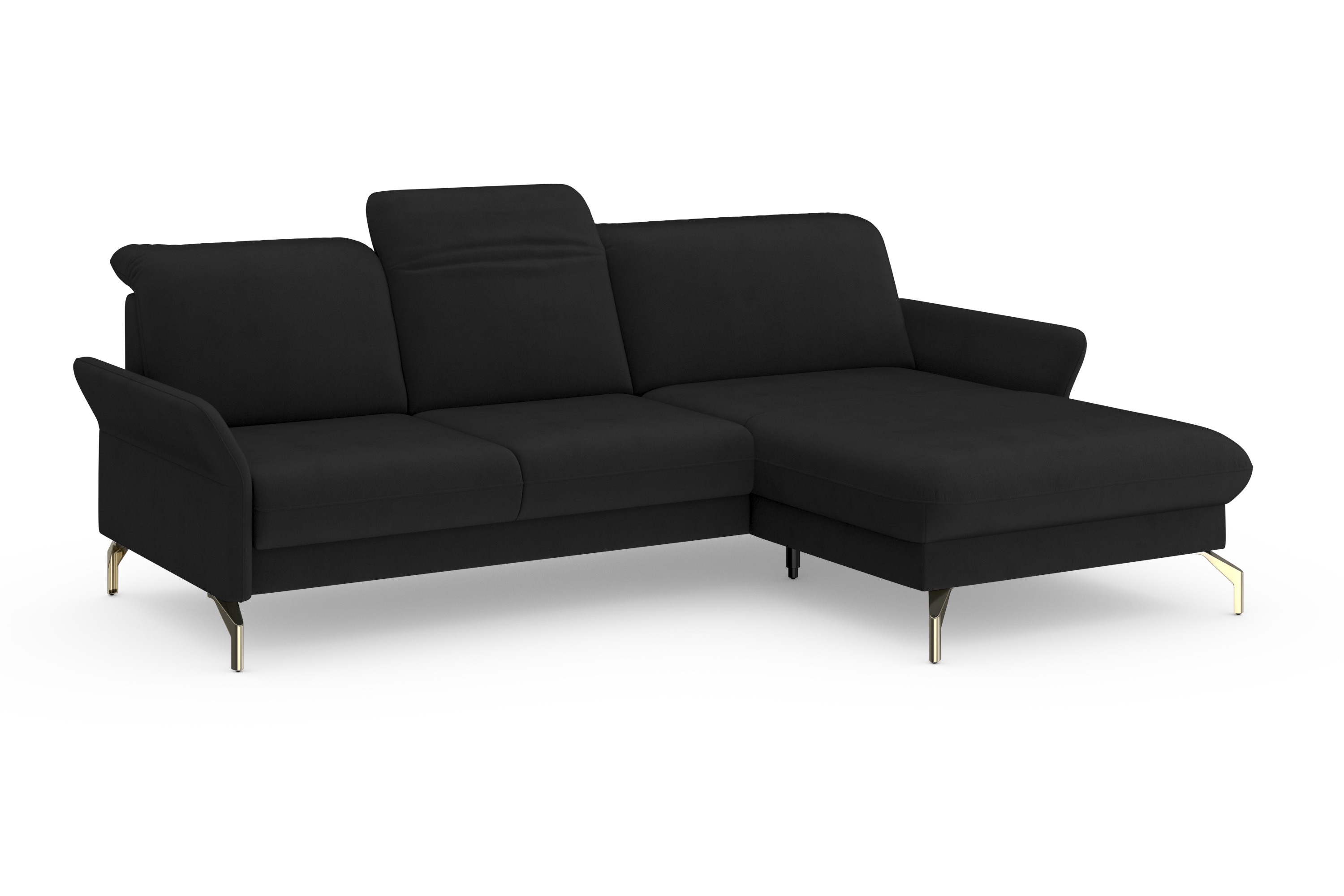 Thumbnail - sit&more Ecksofa "Fashion L-Form", wahlweise mit Kopfteilverstellung, Vorziehsitz, motorisch, Nickelfüße