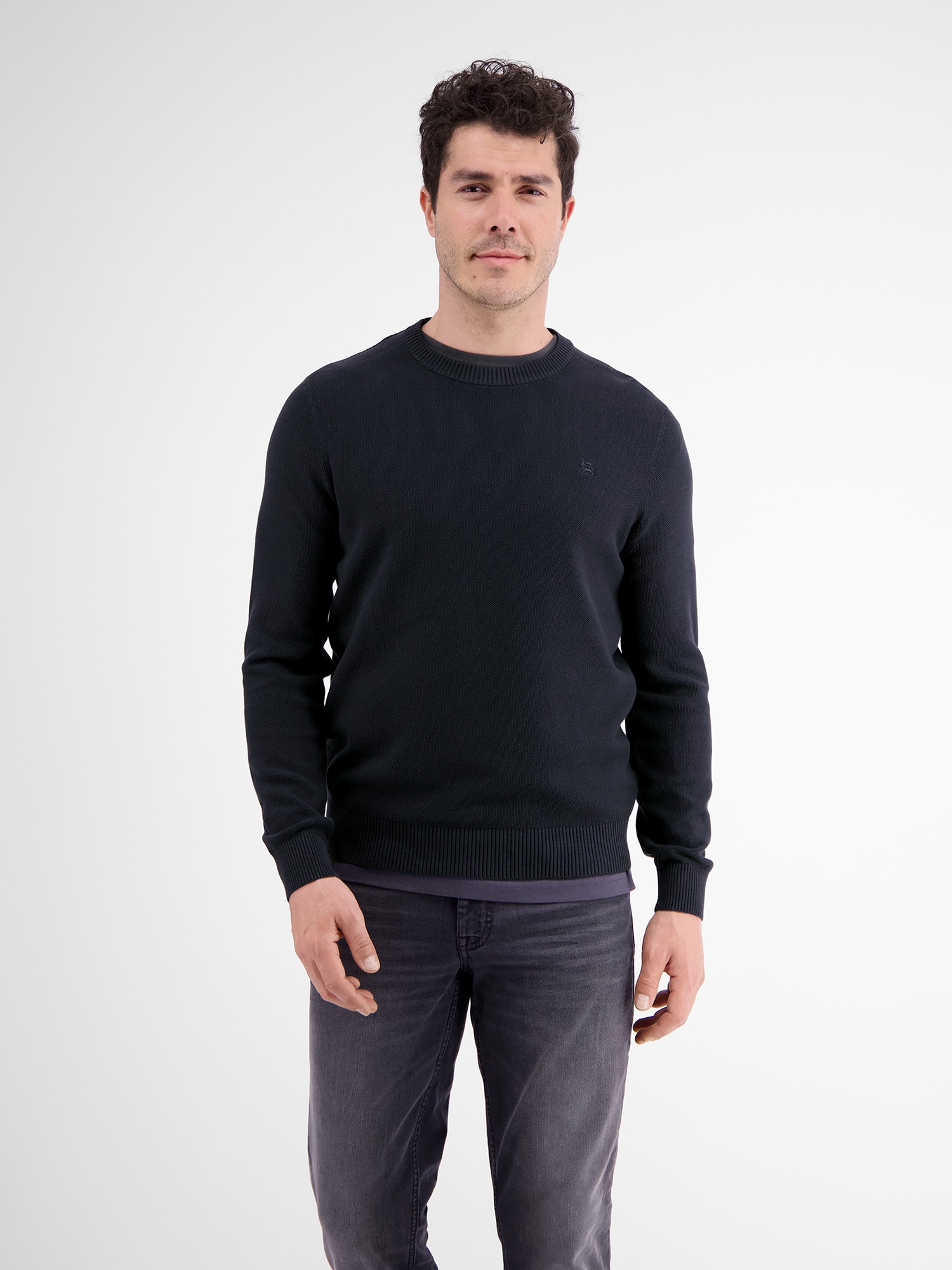 LERROS Strickpullover "LERROS Crewneck Strickpullover"