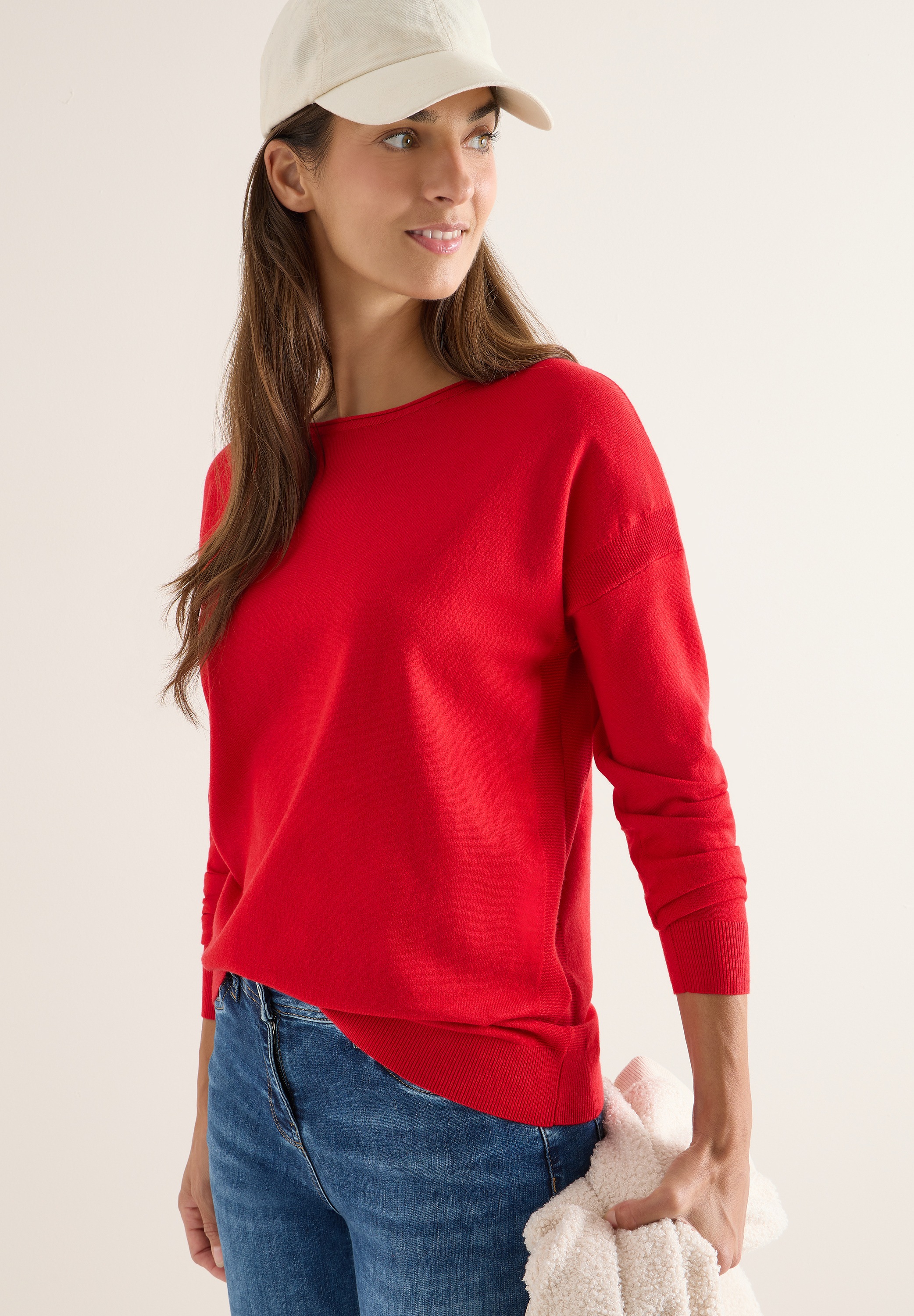 Cecil Strickpullover aus softem Materialmix günstig online kaufen