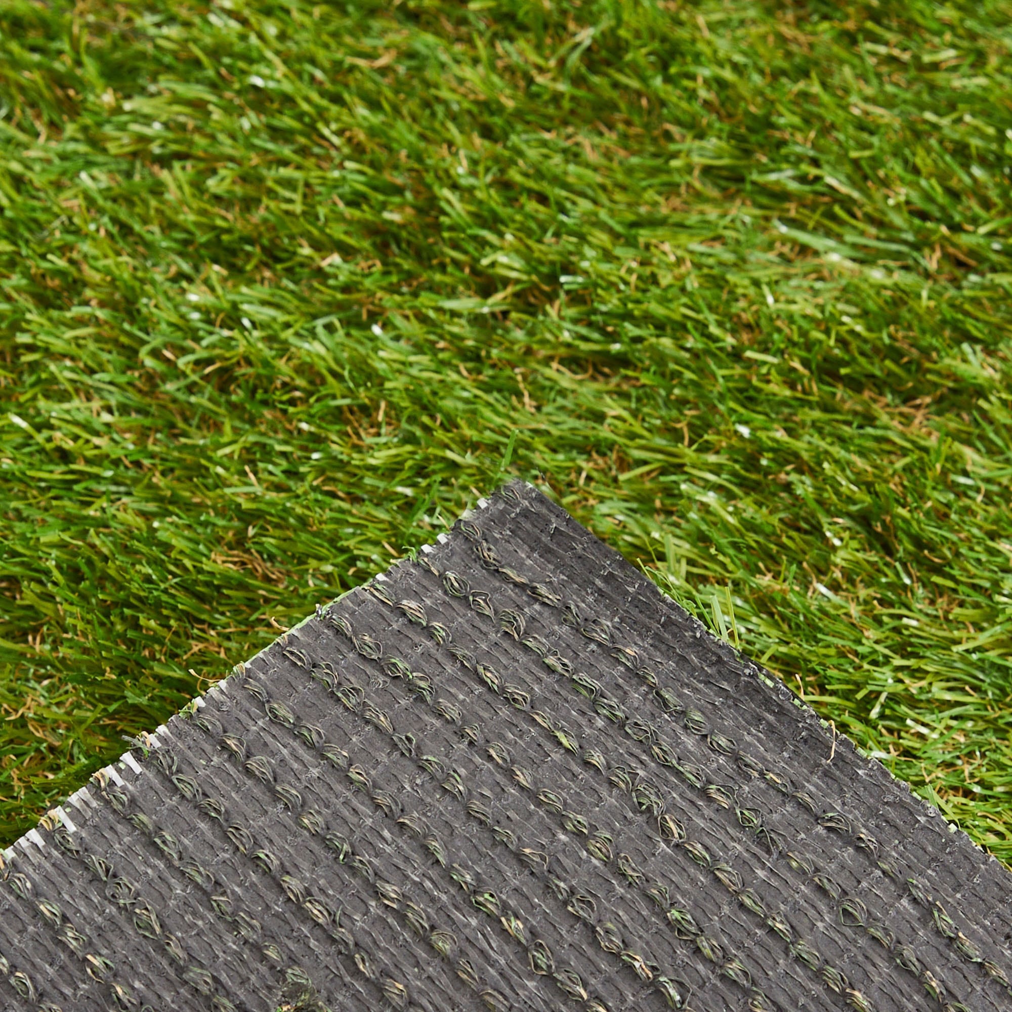 Andiamo Kunstrasen »Rasenteppich Bali, Gesamthöhe ca. 31 mm« rechteckig realistische Optik, mit Drainagefunktion, für Balkon & Terrasse