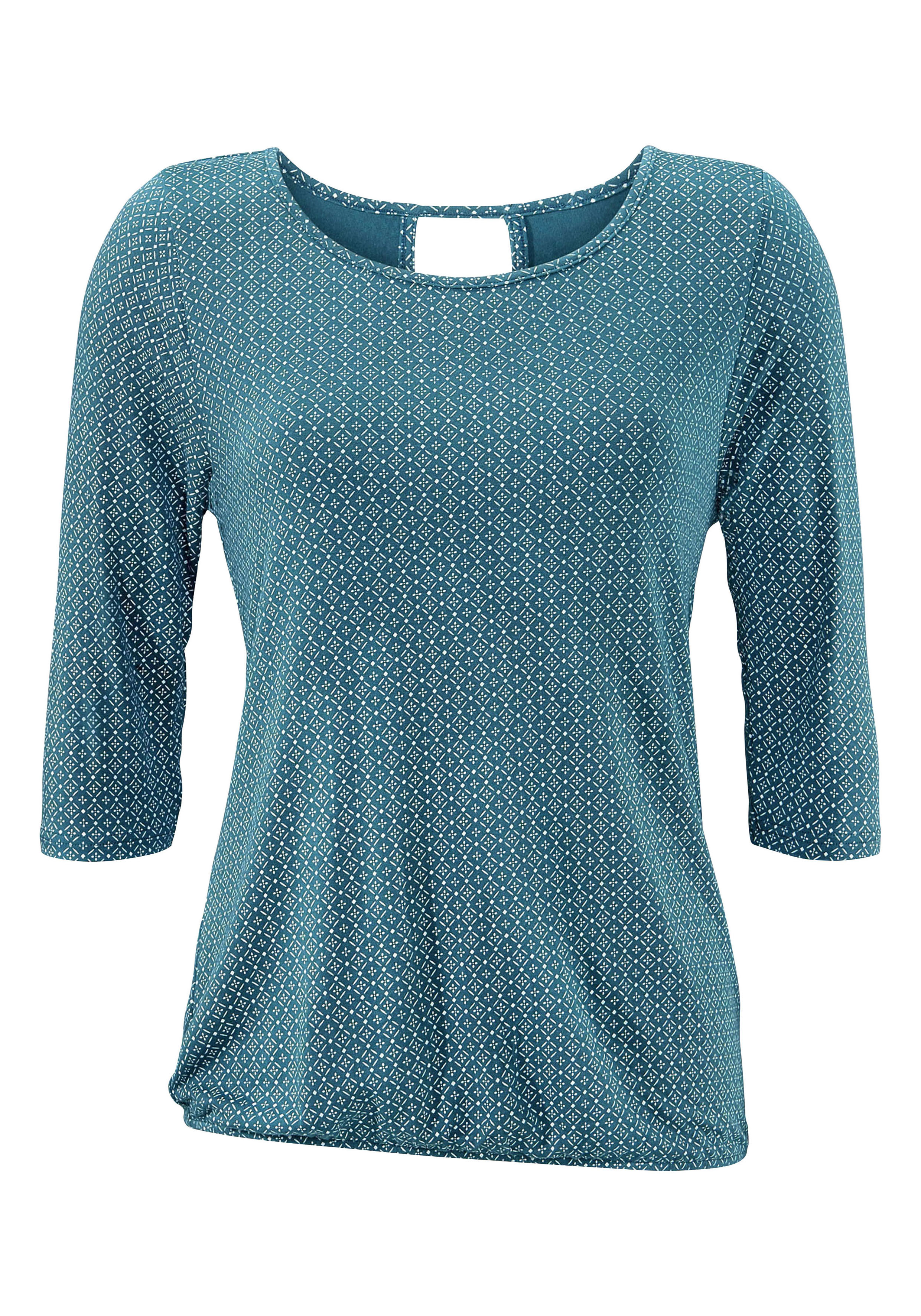 Thumbnail - LASCANA 3/4-Arm-Shirt "mit modischem Cut-out" 2er-Pack, aus weichem Viskose-Stretch