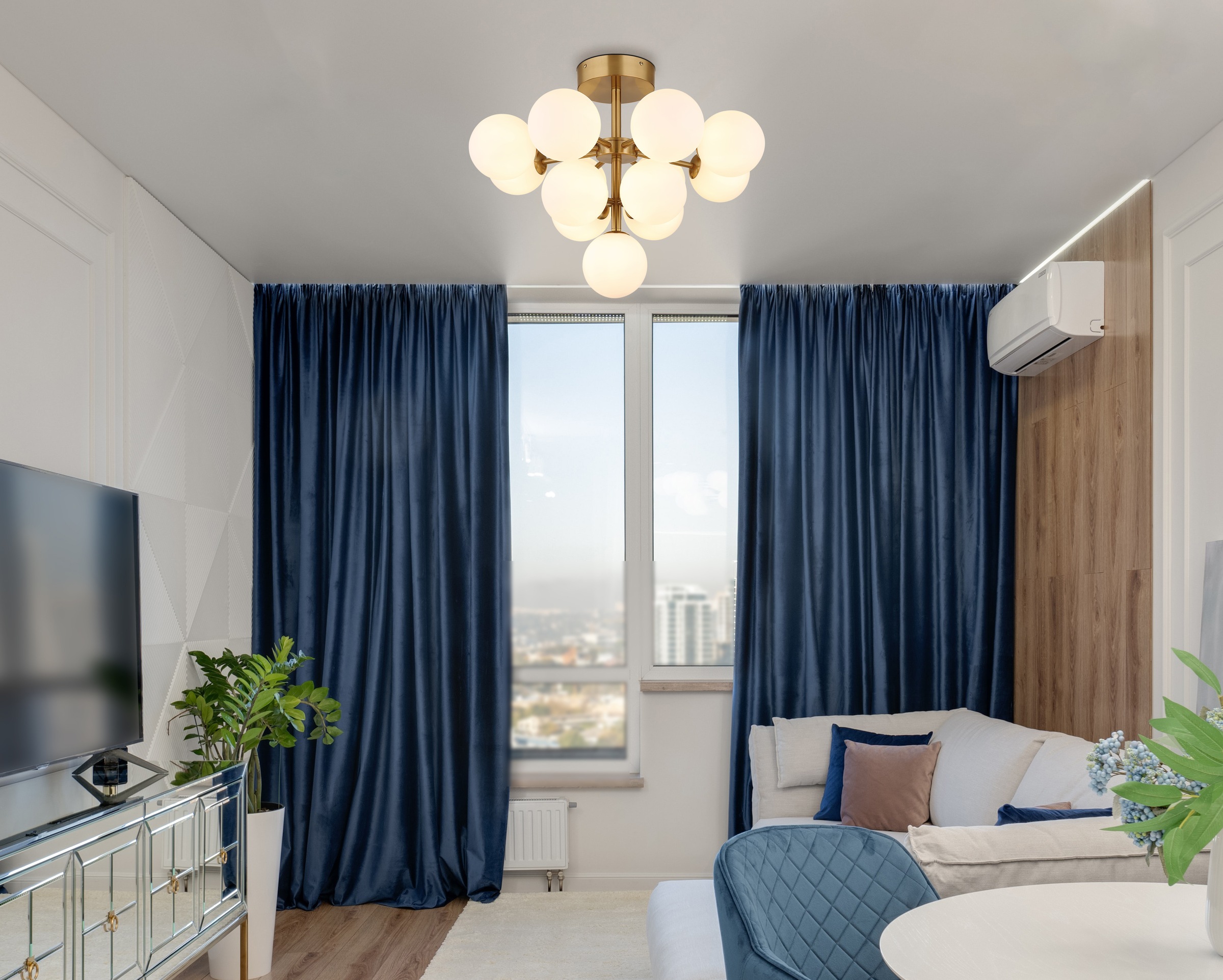 GLOBO LIGHTING Deckenleuchte »GRAPPY« G9 1 Stk. Deckenleuchte für Wohn- & Esszimmer Glaskugeln