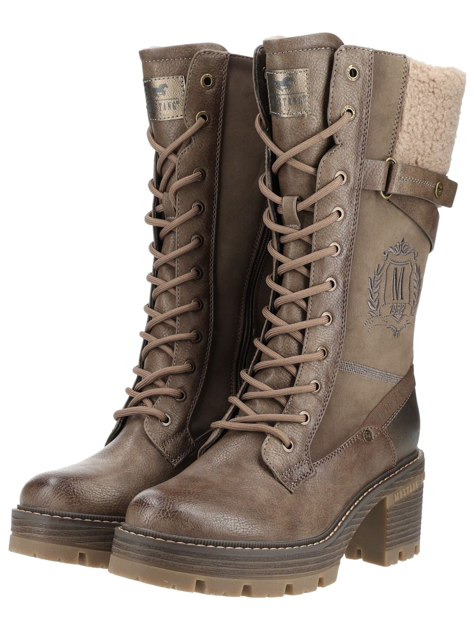 Mustang Shoes Schnürstiefel »Mustang Shoes Stiefel Lederimitat/Textil«