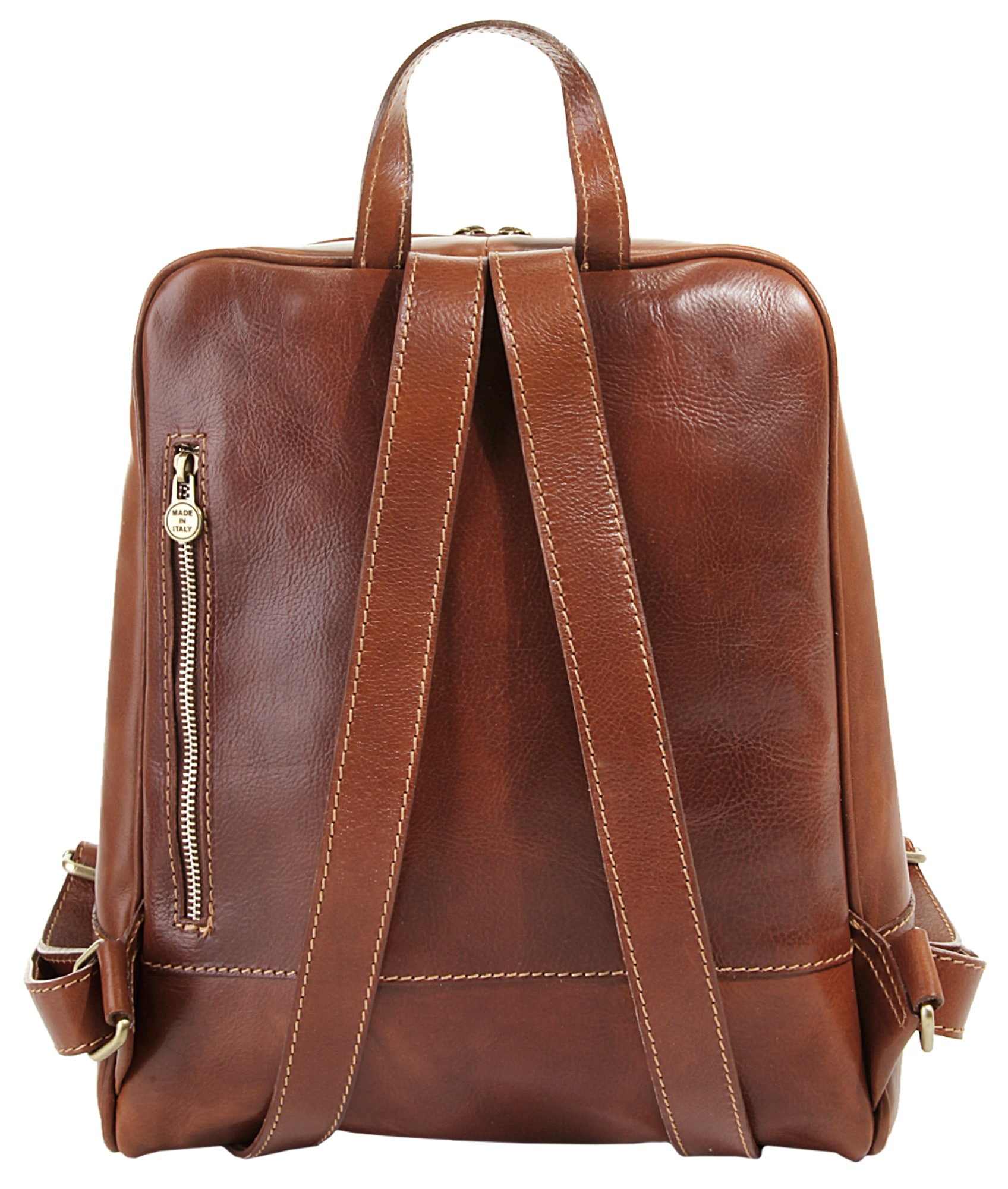 Piké Cityrucksack, echt Leder, Made in Italy