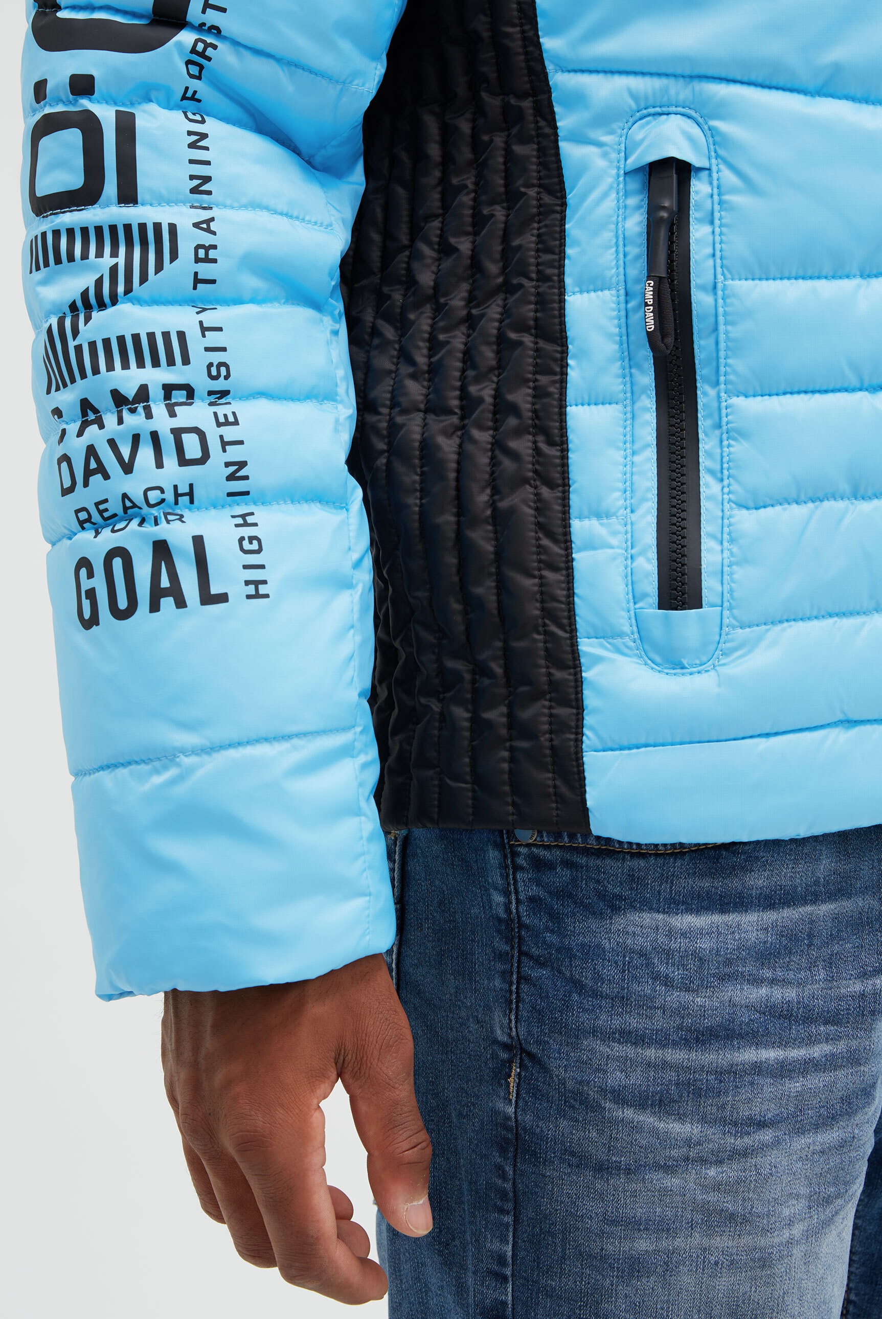 CAMP DAVID Winterjacke mit Kapuze mit abtrennbarer Kapuze