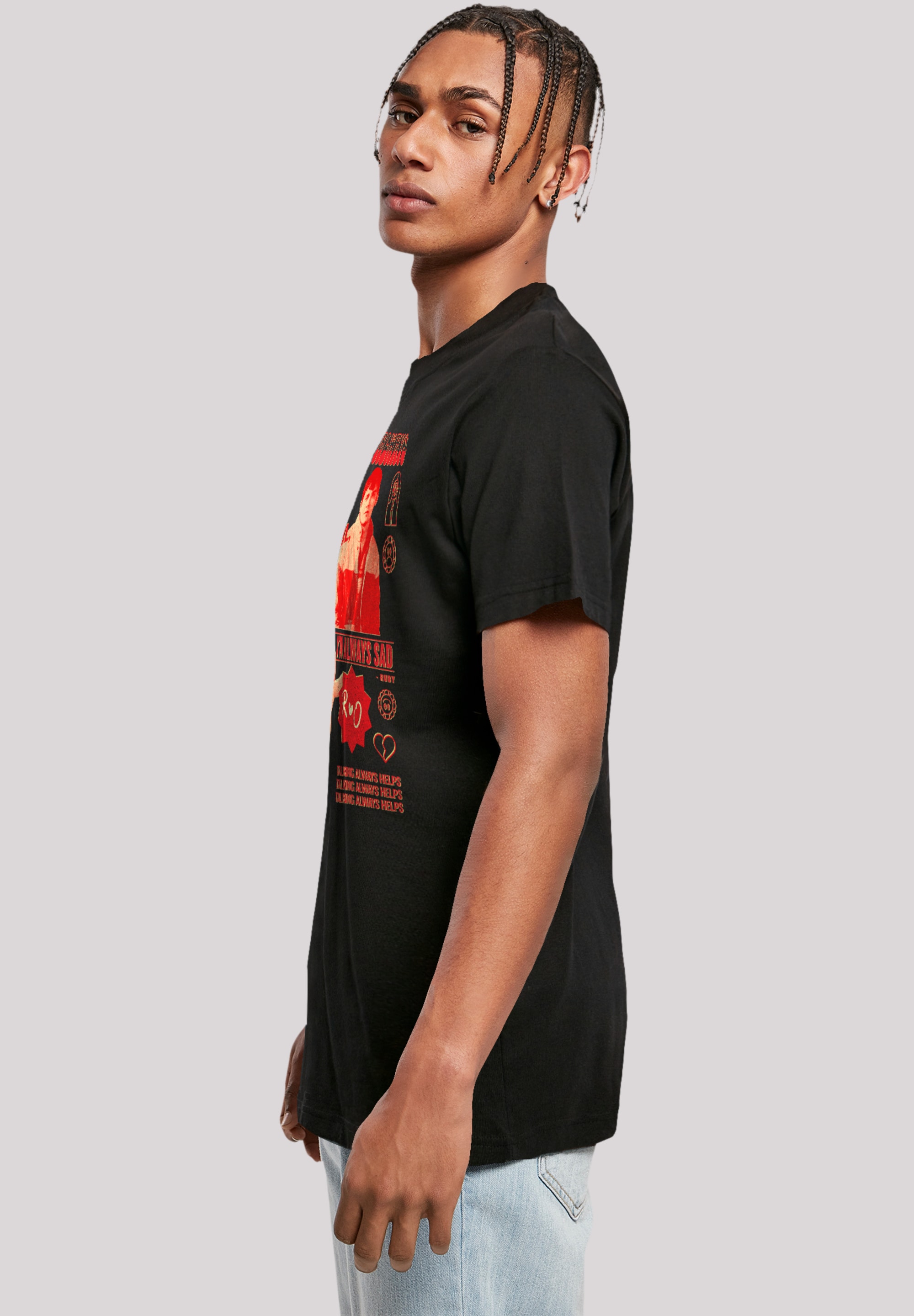 F4NT4STIC T-Shirt »Sex Education Otis Talking Helps Netflix TV Series«, Premium Qualität