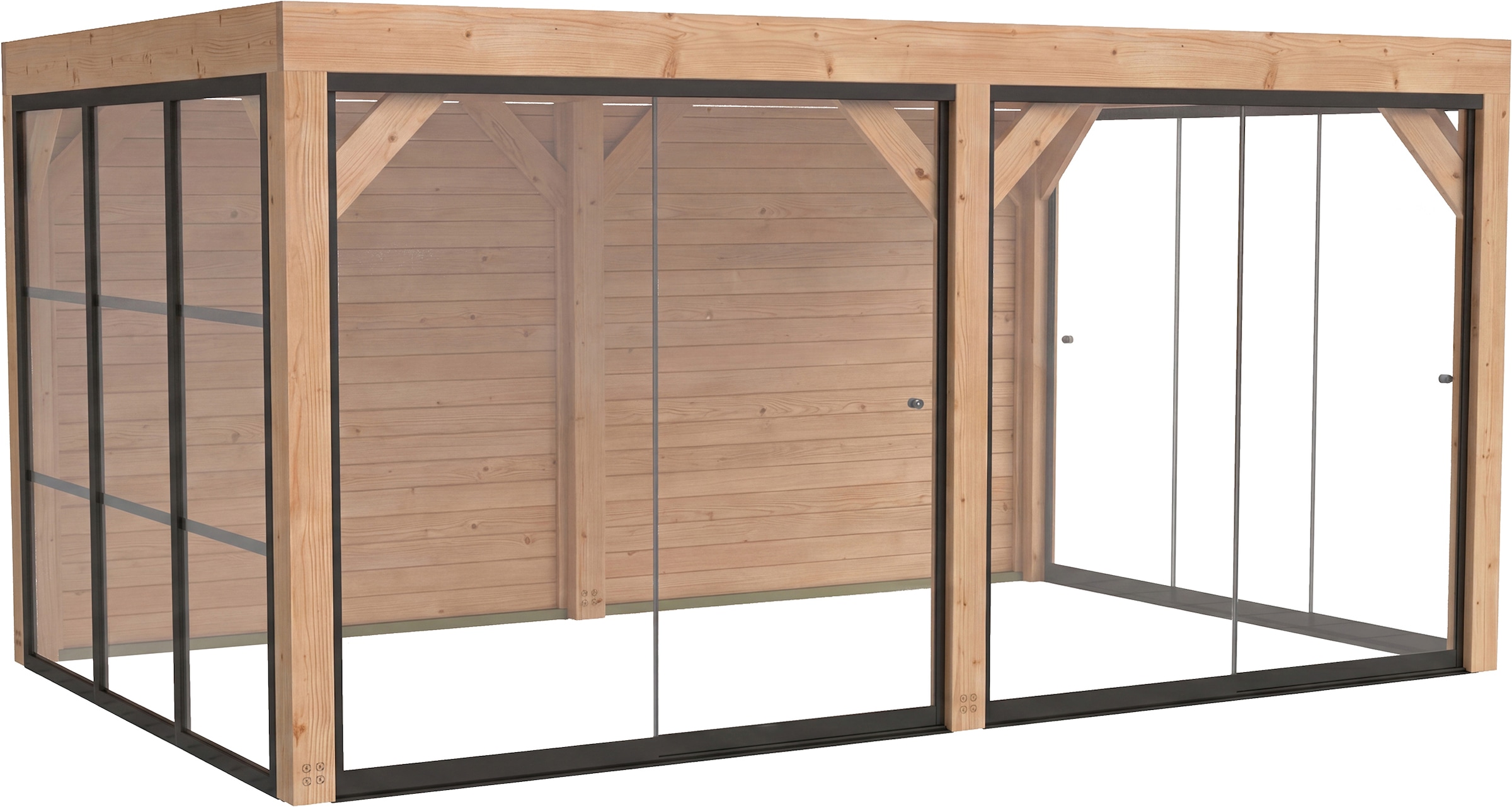 weka Holzpavillon »Lumley Lauben-Set Gr. 3.3« BxTxH: 307x499x245 cm