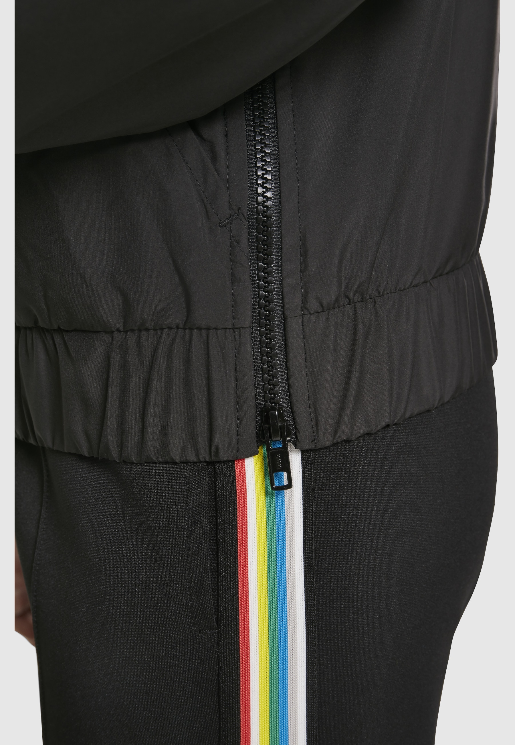 URBAN CLASSICS Langmantel »Urban Classics Damen Ladies Panel Pull Over Jacket«