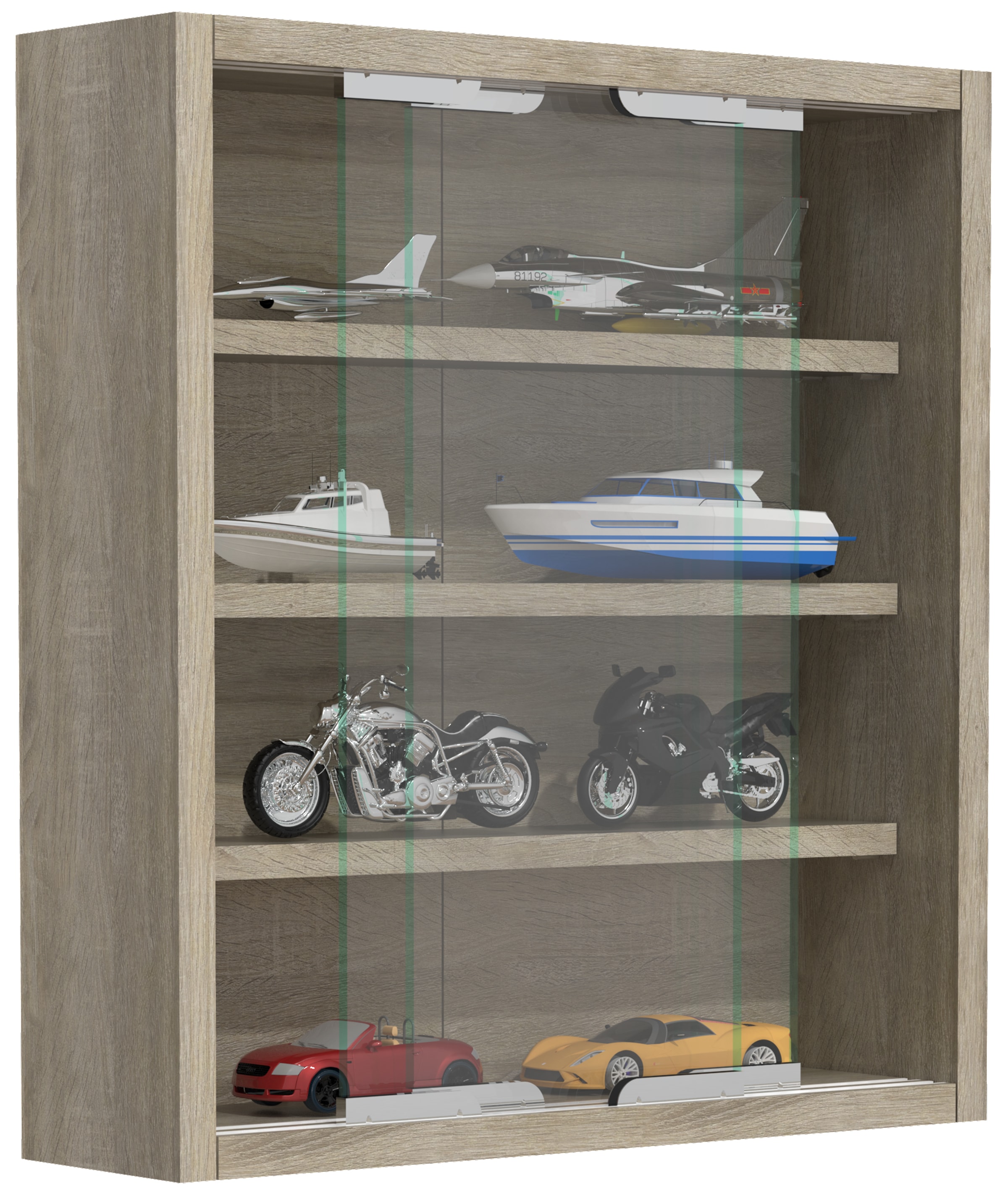 VCM Wandregal "Hängevitrine Wandvitrine Sammel Deko Agisa S" 1 Stk. tlg.