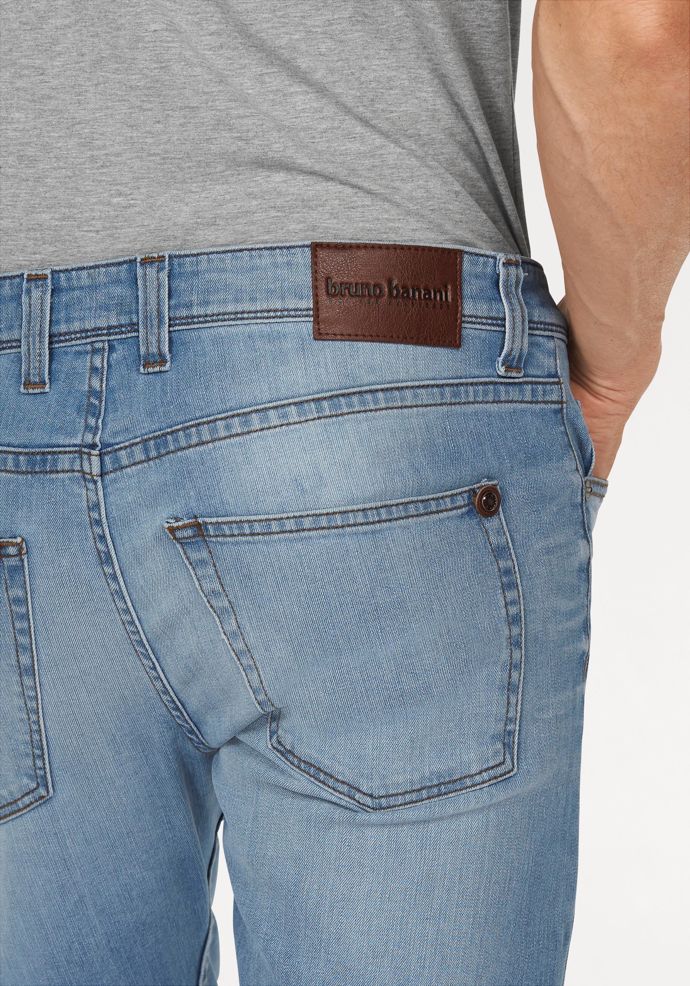 Bruno Banani Slim-fit-Jeans »Jimmy (Stretch)«, schmale Beinform, niedrige Leibhöhe, mit Button-Fly