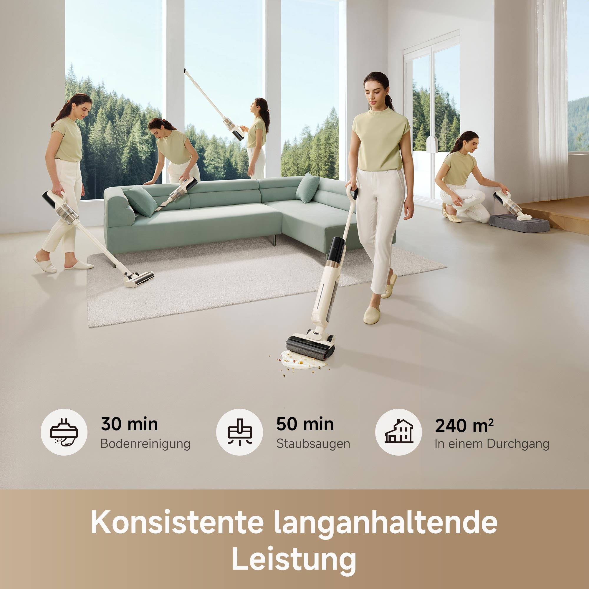 Mova Nass-Trocken-Sauger »Mova K30 Mix«, 18.000 Pa Leistung / Selbstreinigung / Umwandelbar zu Handstaubsauger