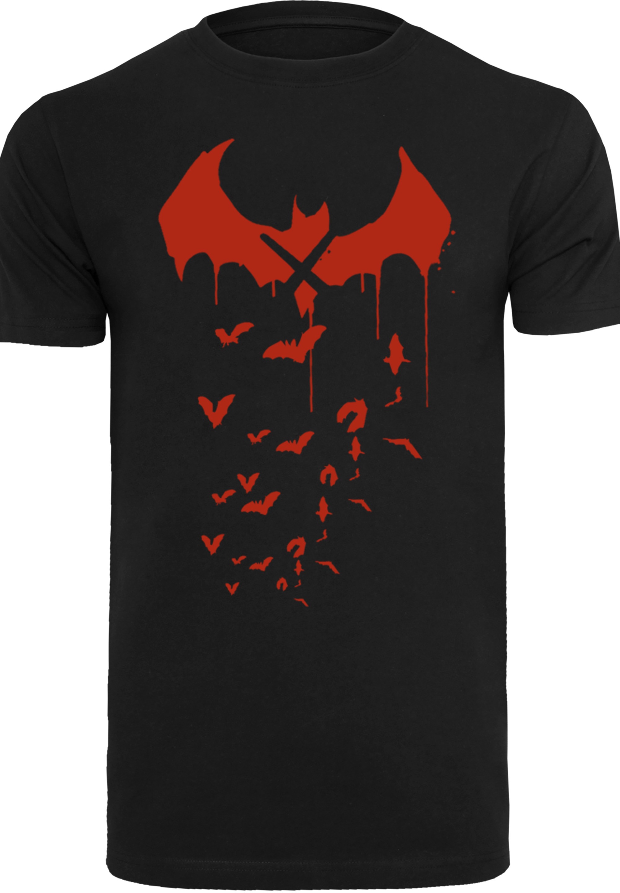 F4NT4STIC T-Shirt »DC Comics Batman Arkham Knight Bats X Drip«, Print