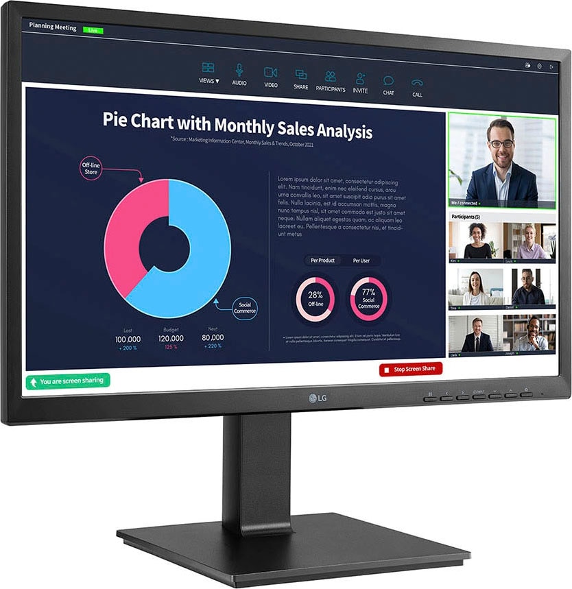 LG LCD-Monitor »24BP750C«, 60 cm/24 Zoll, 1920 x 1080 px, Full HD, 5 ms Reaktionszeit, 75 Hz