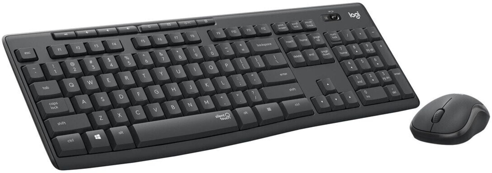 Logitech Tastatur »MK295 Silent Wireless Combo - GRAPHITE - NLB - INTNL - AZERTY«
