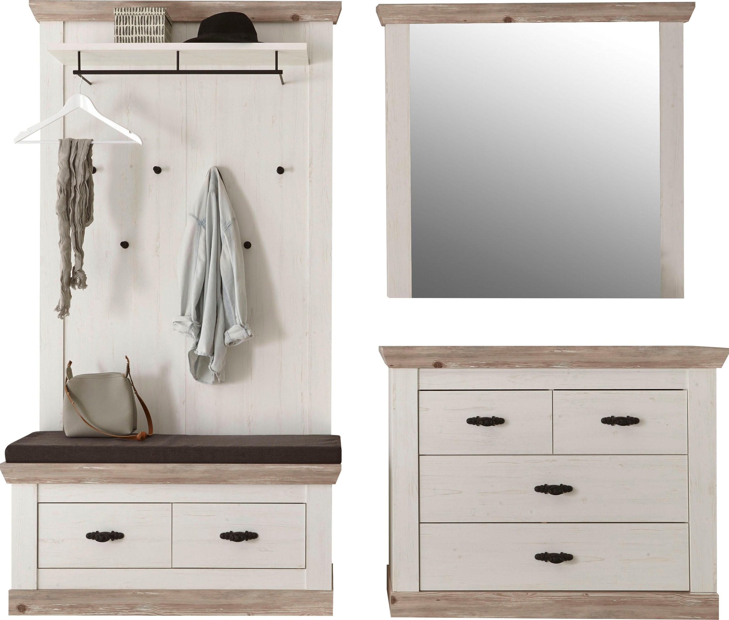 Home affaire Garderoben-Set "Florenz" 4 Stk. tlg. günstig online kaufen