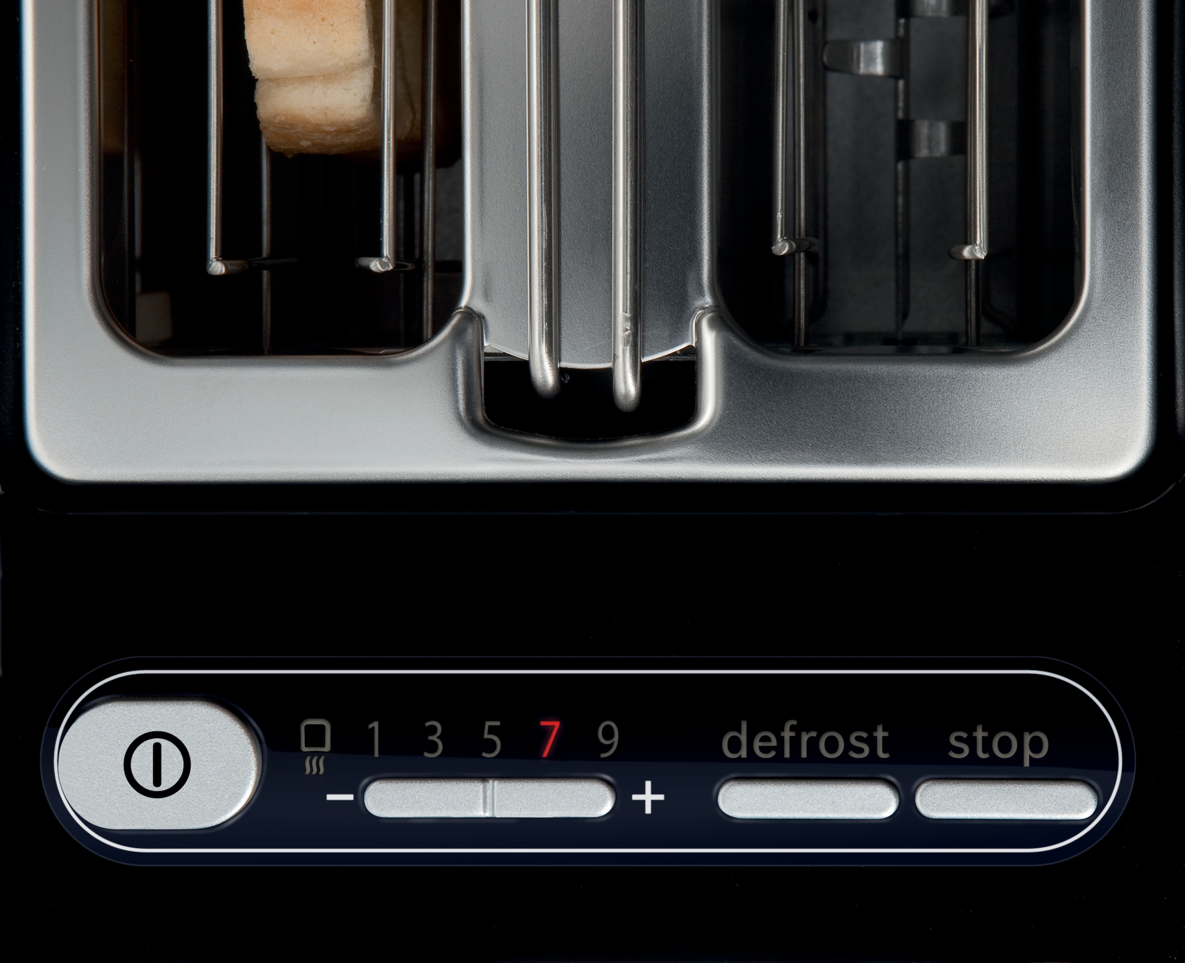 BOSCH Toaster »Styline TAT8613N, integrierter Brötchenaufsatz, Liftfunktion,«, 860 W, Auftaufunktion, Abschaltautomatik, Brotzentrierung, Edelstahl/schwarz