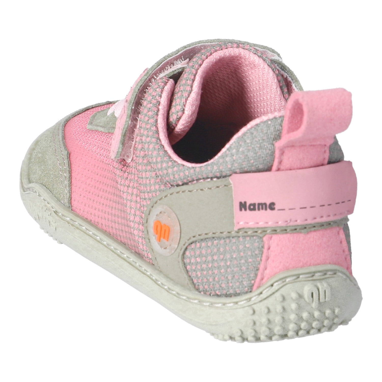 qnuffs Barfußschuh »Fichte«  Klettschuh, Sneaker, Halbschuh mit Kontrastbesätzen