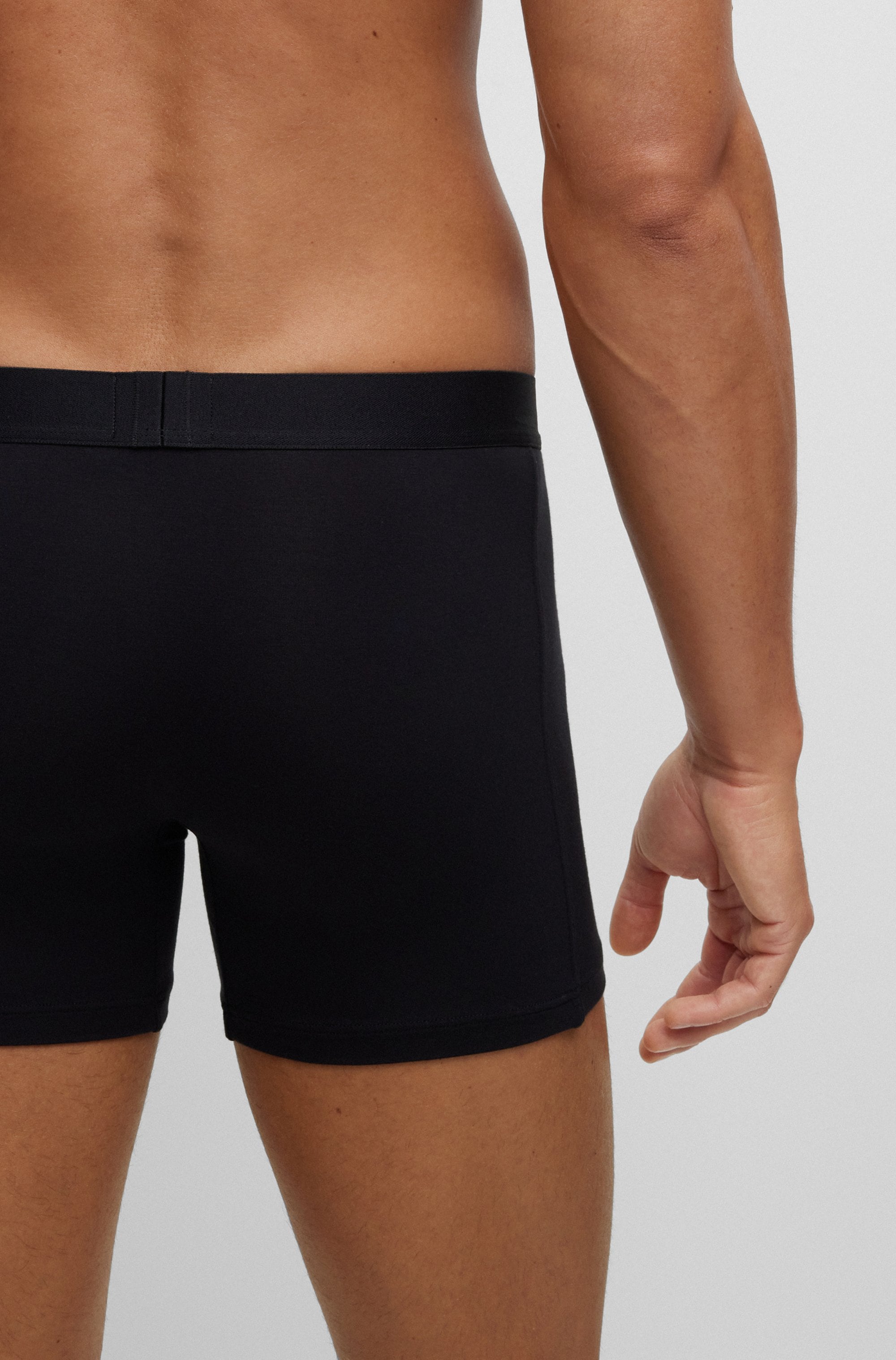 BOSS Boxer »BoxerBr 2P UltraSoft«, (Packung, 2 St., 2er Pack), mit tonalem BOSS Logo-Elastikbund
