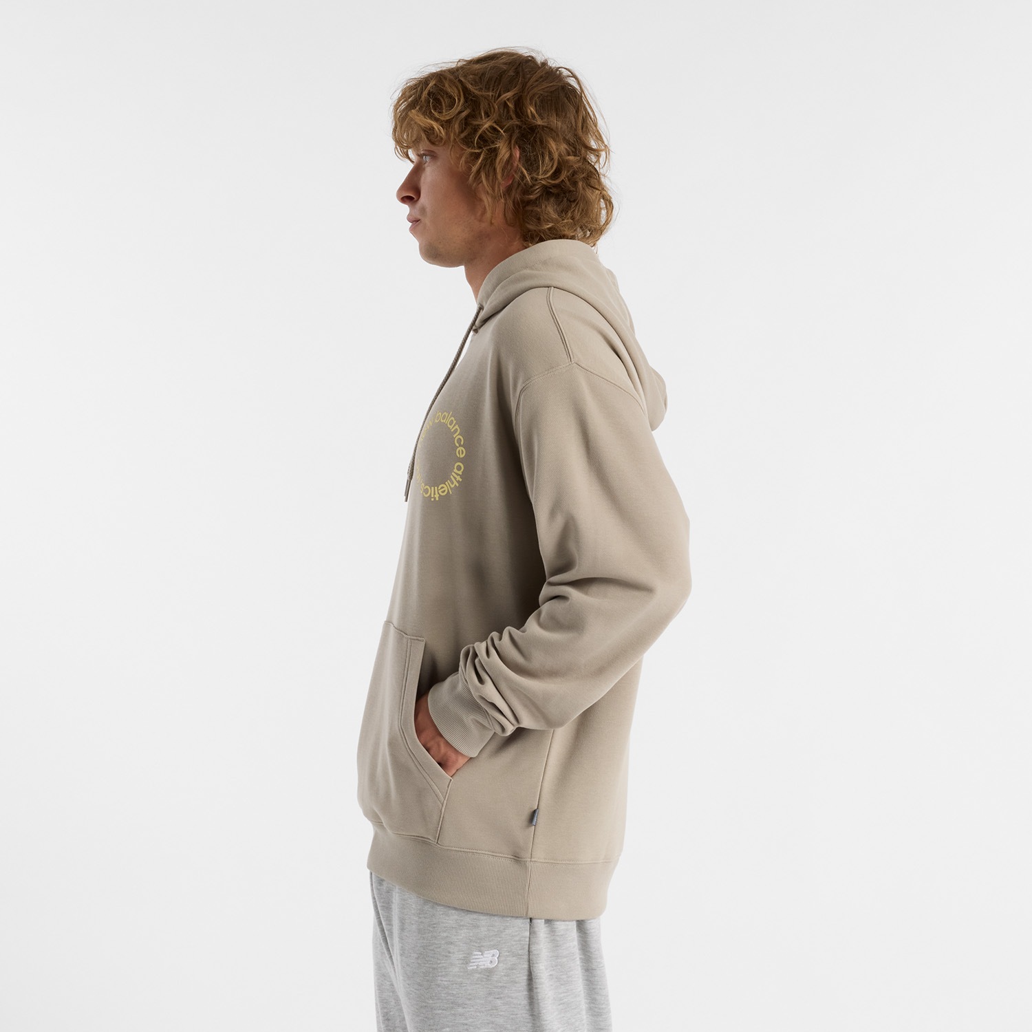 New Balance Kapuzensweatshirt "Circularogo Hoodie TIMBERWOLF" günstig online kaufen