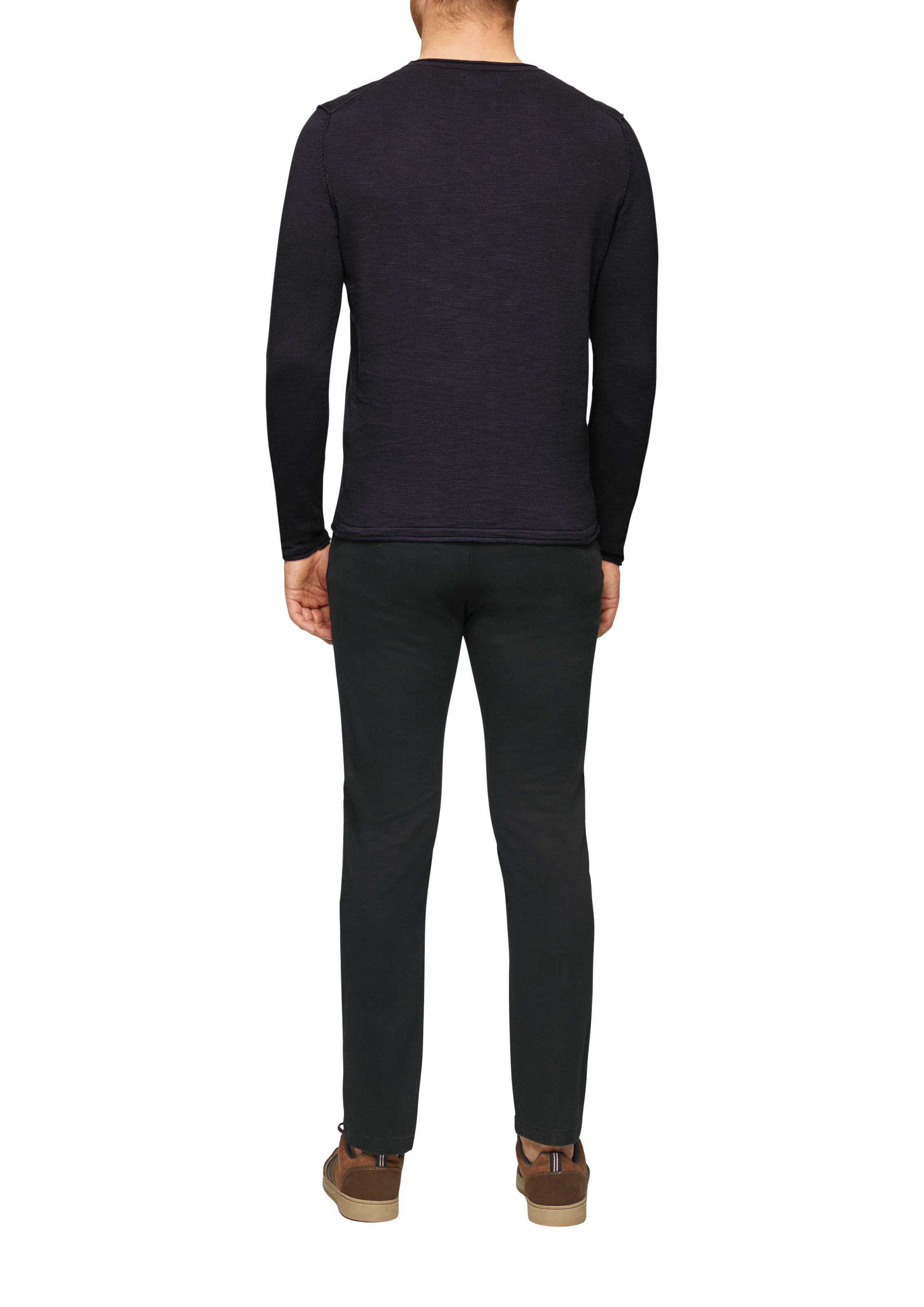 s.Oliver Rundhalspullover mit Rundhalsausschnitt