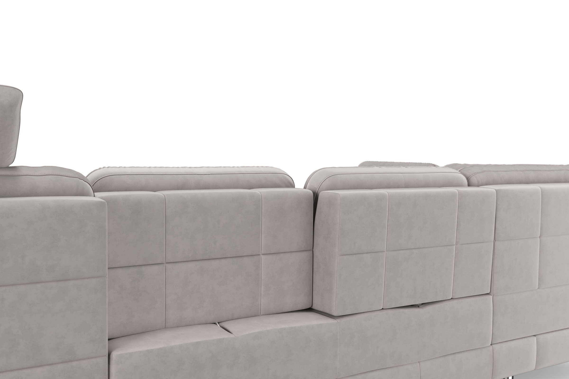 sit&more Wohnlandschaft »Bendigo U-Form«, inklusive Sitztiefenverstellung, Bodenfreiheit 12 cm, in 2 Fußfarben