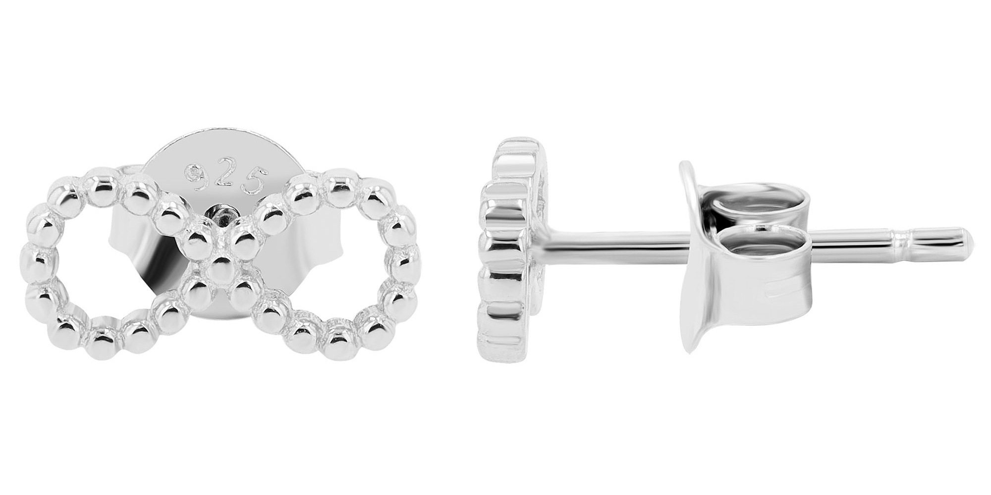 Adelia´s Paar Ohrhänger »Damen Ohrringe – Ohrstecker Unendlichkeitszeichen aus 925 Silber« Eine schöne Geschenkidee für jeden Anlass