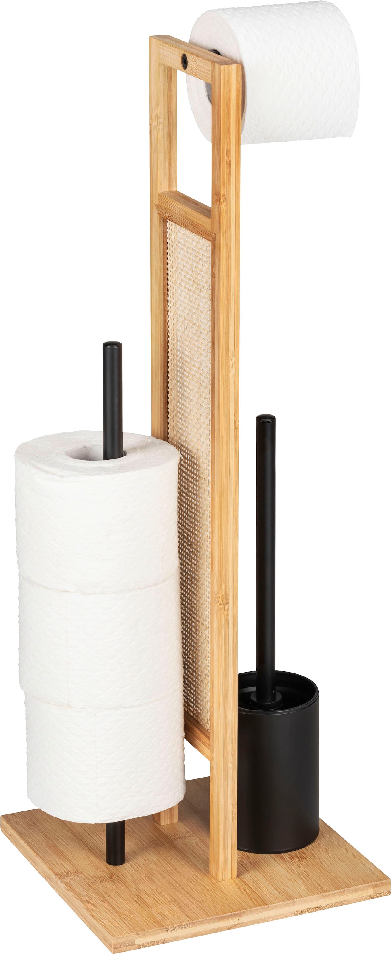 WENKO WC-Garnitur »Rivalta Allegre«, aus Bambus-Stahl-Edelstahl, aus Rattan  und Bambus kaufen | BAUR
