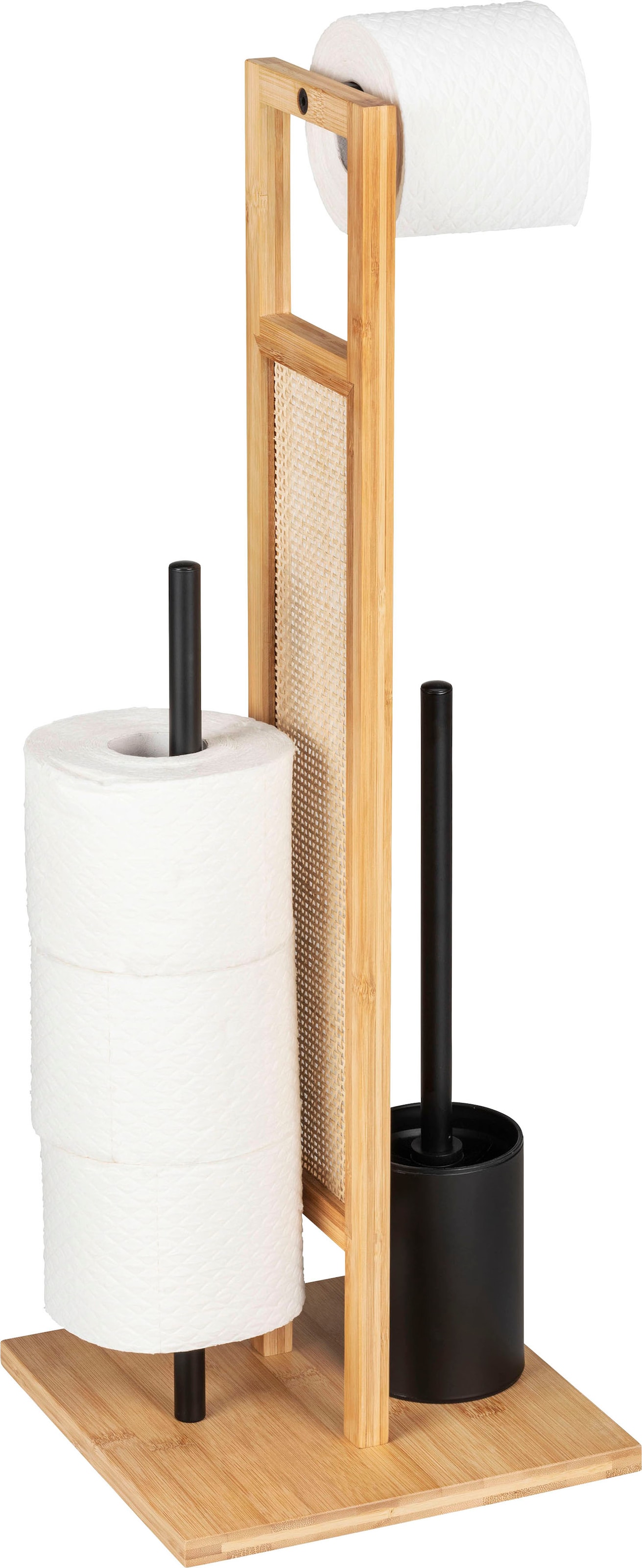 WENKO WC-Garnitur »Rivalta Allegre«, aus Bambus | aus BAUR kaufen Rattan Bambus-Stahl-Edelstahl, und