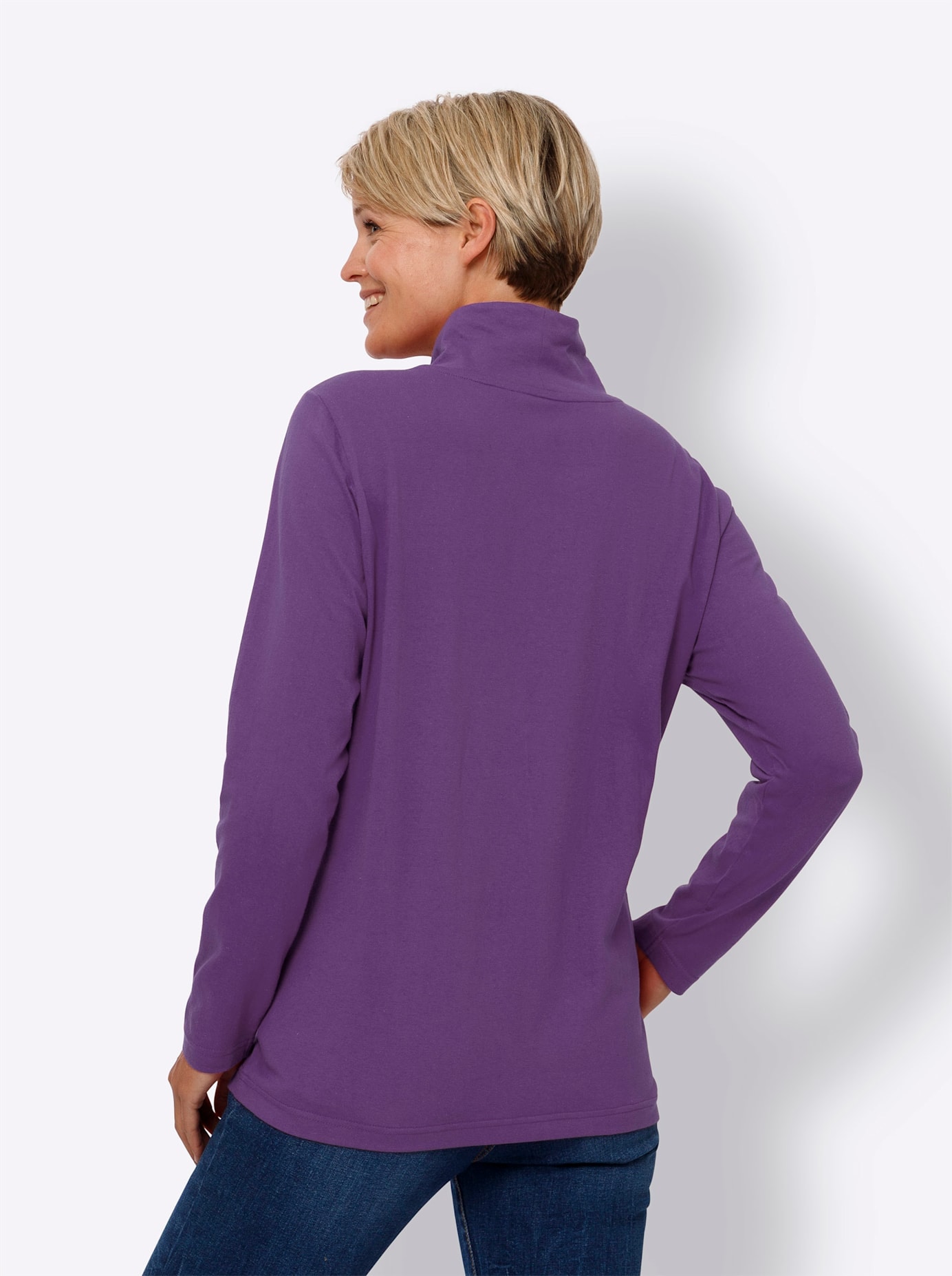 Classic Basics Stehkragenshirt »Langarm-Shirt«, (1 tlg.)