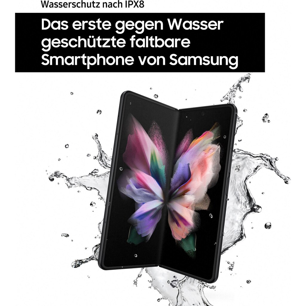 Samsung Smartphone »Galaxy Z Fold 3, 5G 256GB«, Phantom Silver, 19,19 cm/7,6 Zoll, 256 GB Speicherplatz, 12 MP Kamera