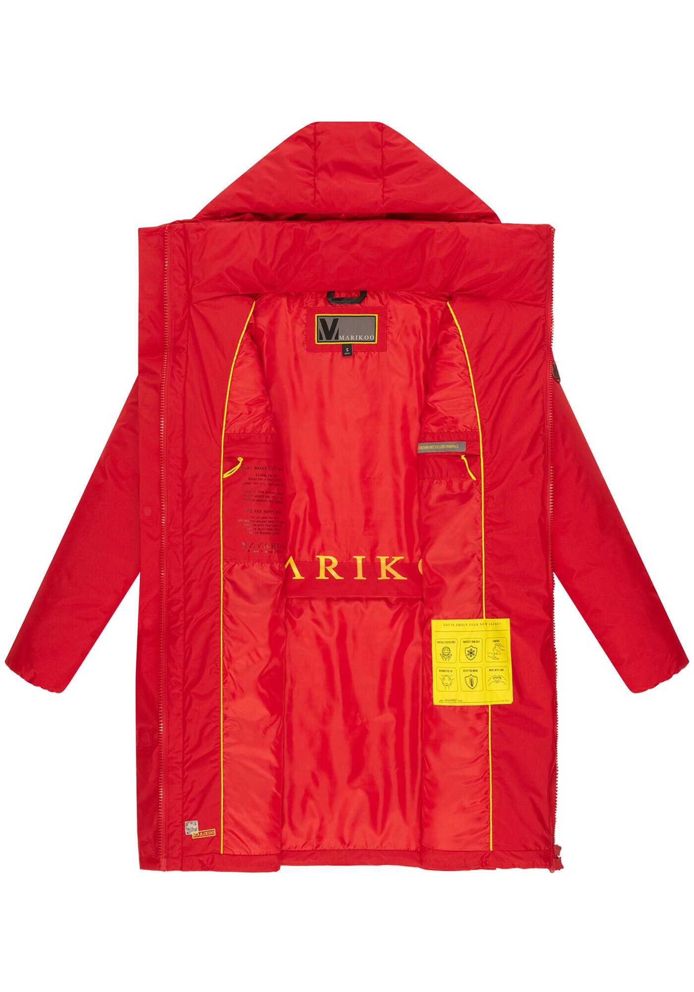 Marikoo Winterjacke »Nanami«, mit großer Kapuze