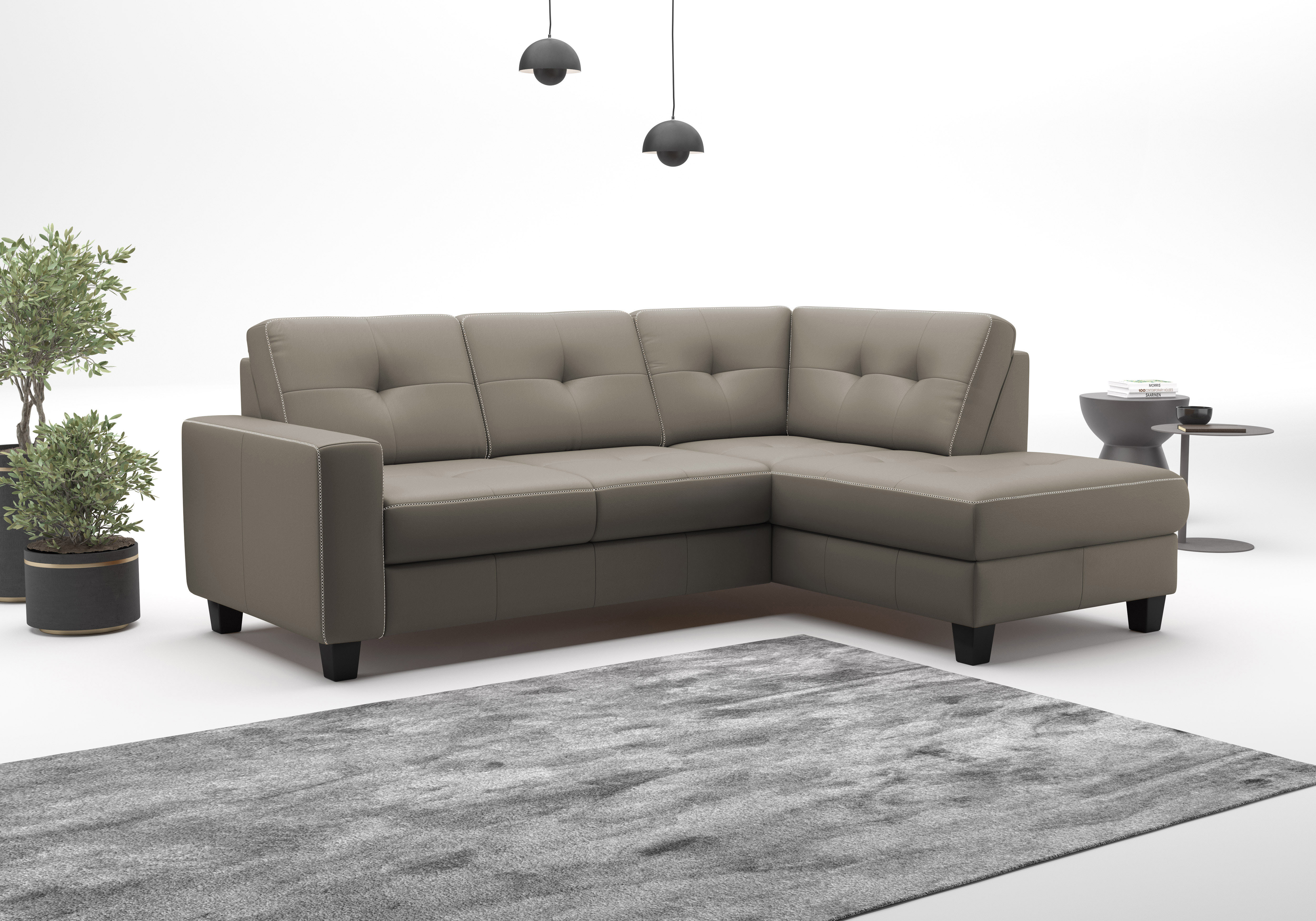 OTTO home Ecksofa "Varese" wahlweise mit Schlaffunktion und Bettkasten
