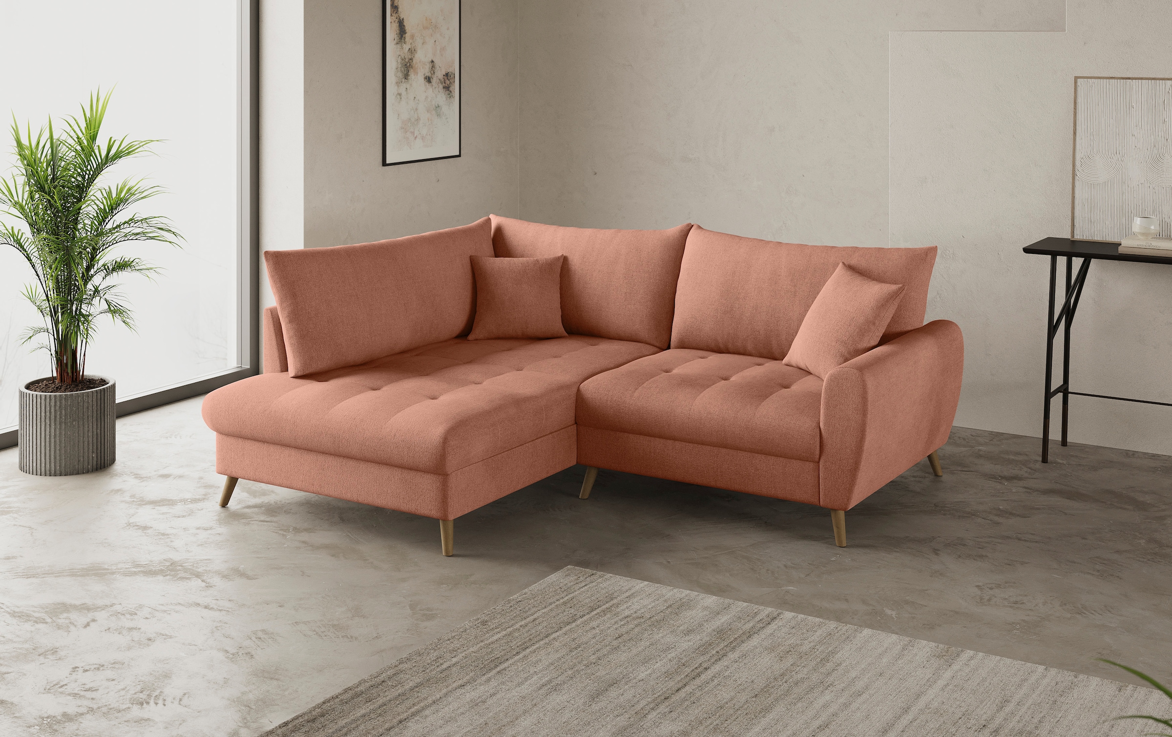 Mr. Couch Ecksofa »Blackburn II, L-Form«, Mit Kaltschaumpolsterung bis 140 kg belastbar