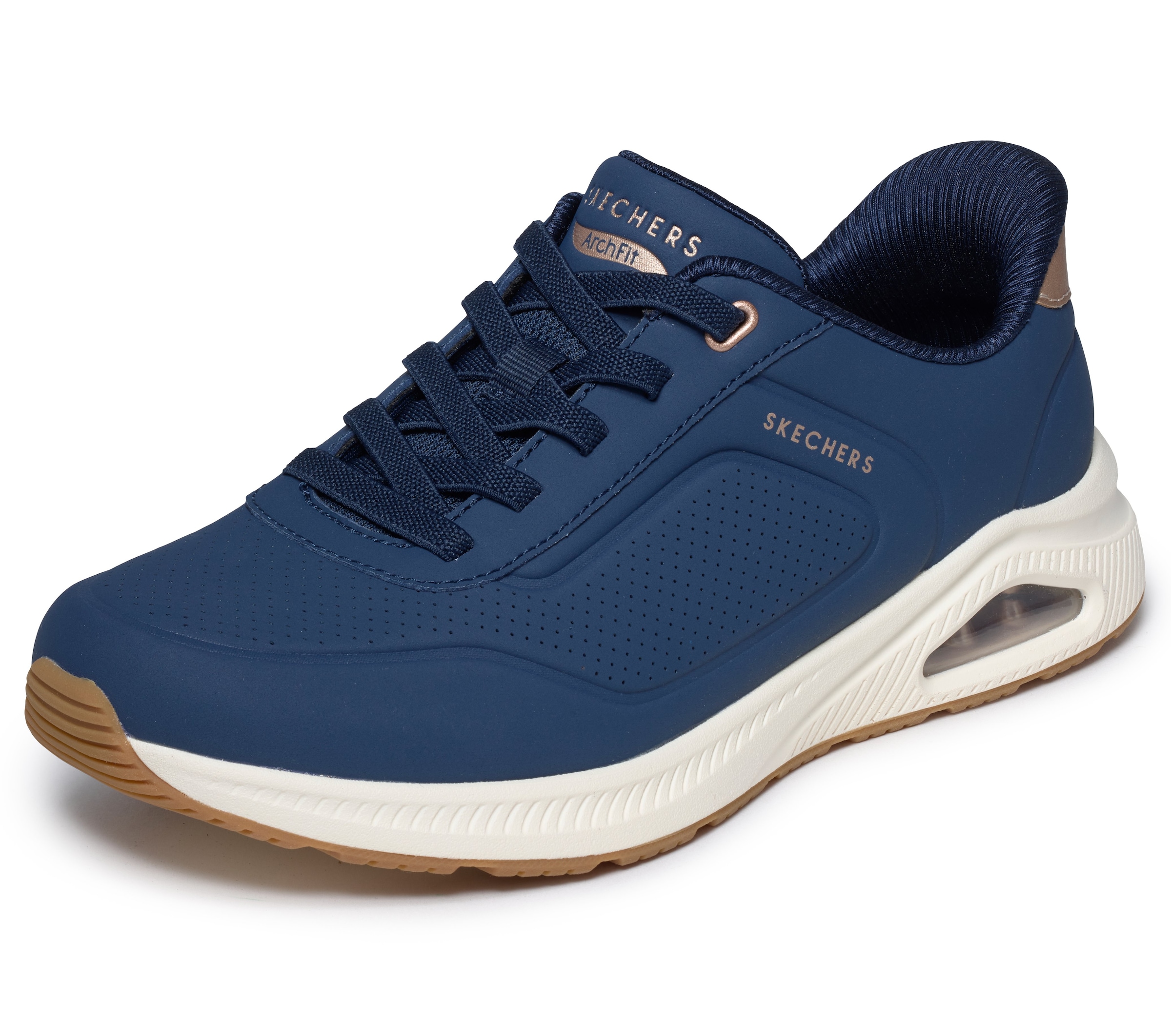 Skechers Slip-On Sneaker "ARCH FIT UNO" Schlupfschuh, Halbschuh, Freizeitschuh mit Slip ins