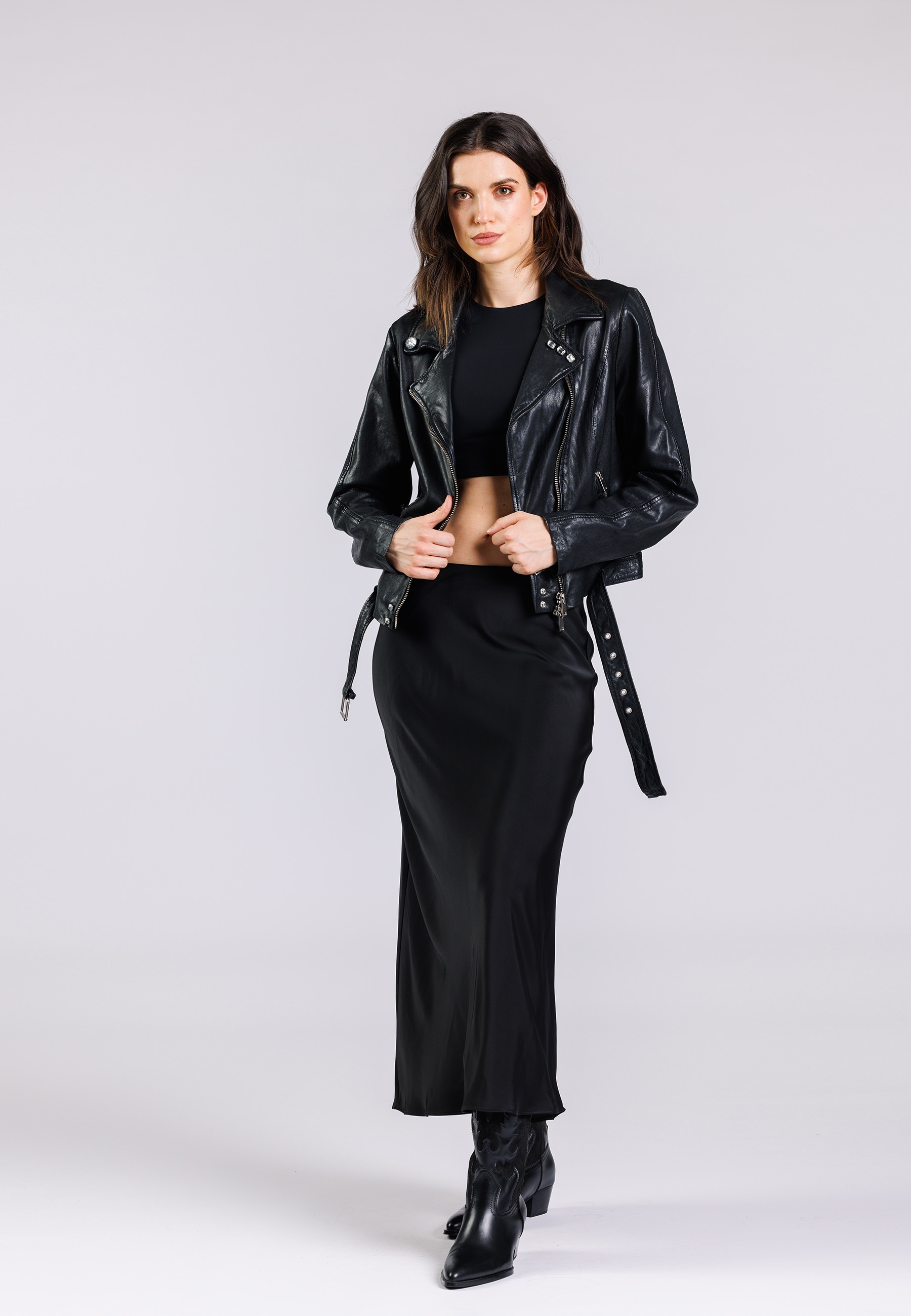 Freaky Nation Lederjacke "Showbiz-FN" günstig online kaufen