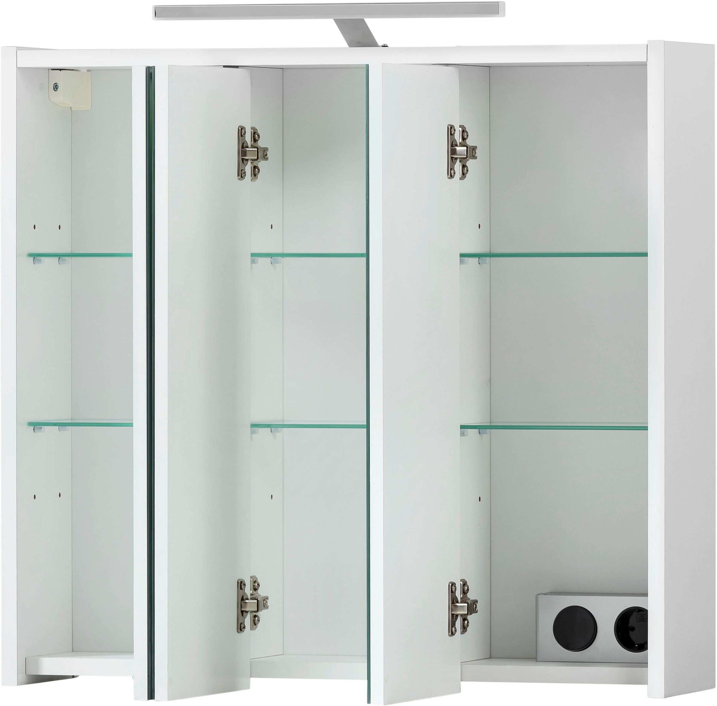 INOSIGN Badmöbel-Set »Dex«, (3 St.), bestehend aus Waschbeckenunterschrank, Unterschrank, Spiegelschrank