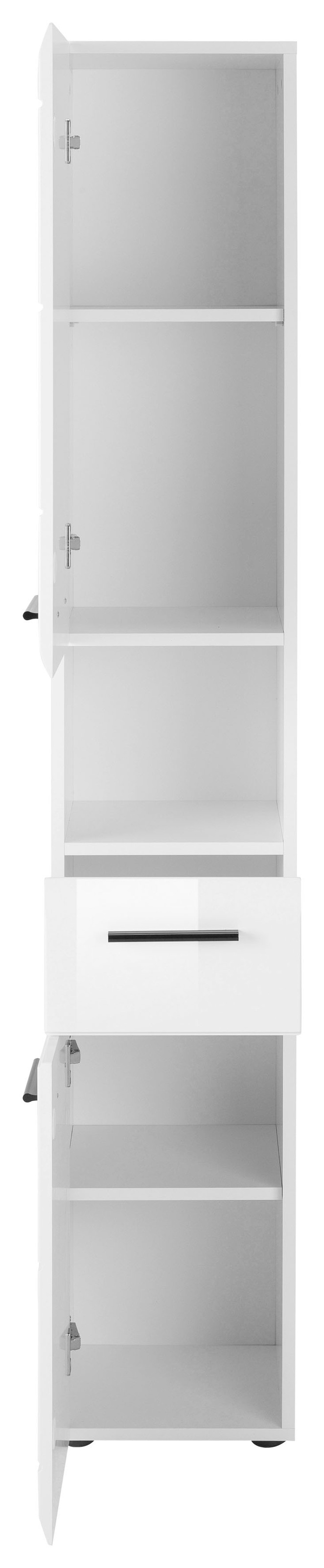 welltime Hochschrank "Sovana", Badezimmerschrank in Hochglanzoptik - (B/T/H günstig online kaufen