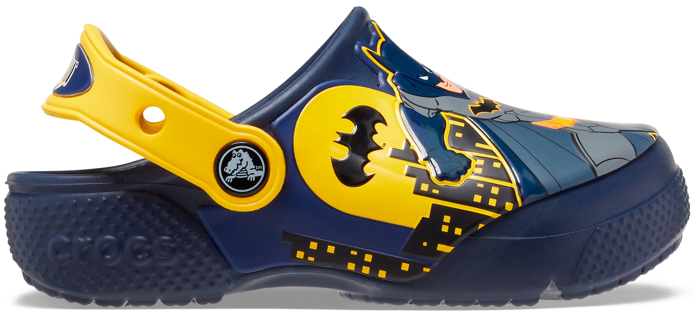 Crocs Hausschuh »FL Batman Patch Clog K«, mit Fersenriemen