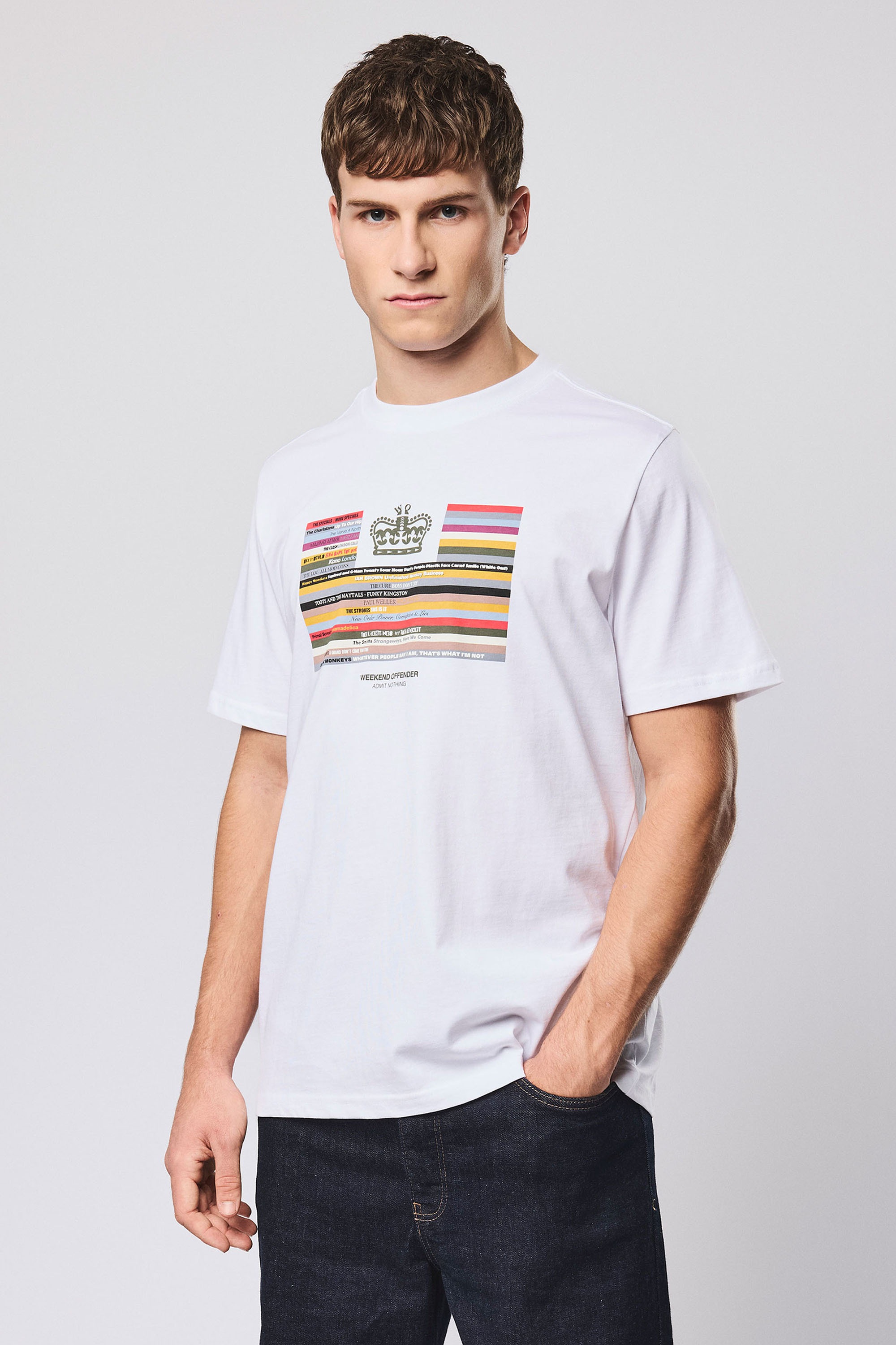 Weekend Offender T-Shirt »VINYL GRAPHIC TEE Herren« T-Shirt Herren, leichtes Kurzarmshirt, Sporttrikot, Outdoor, Sale