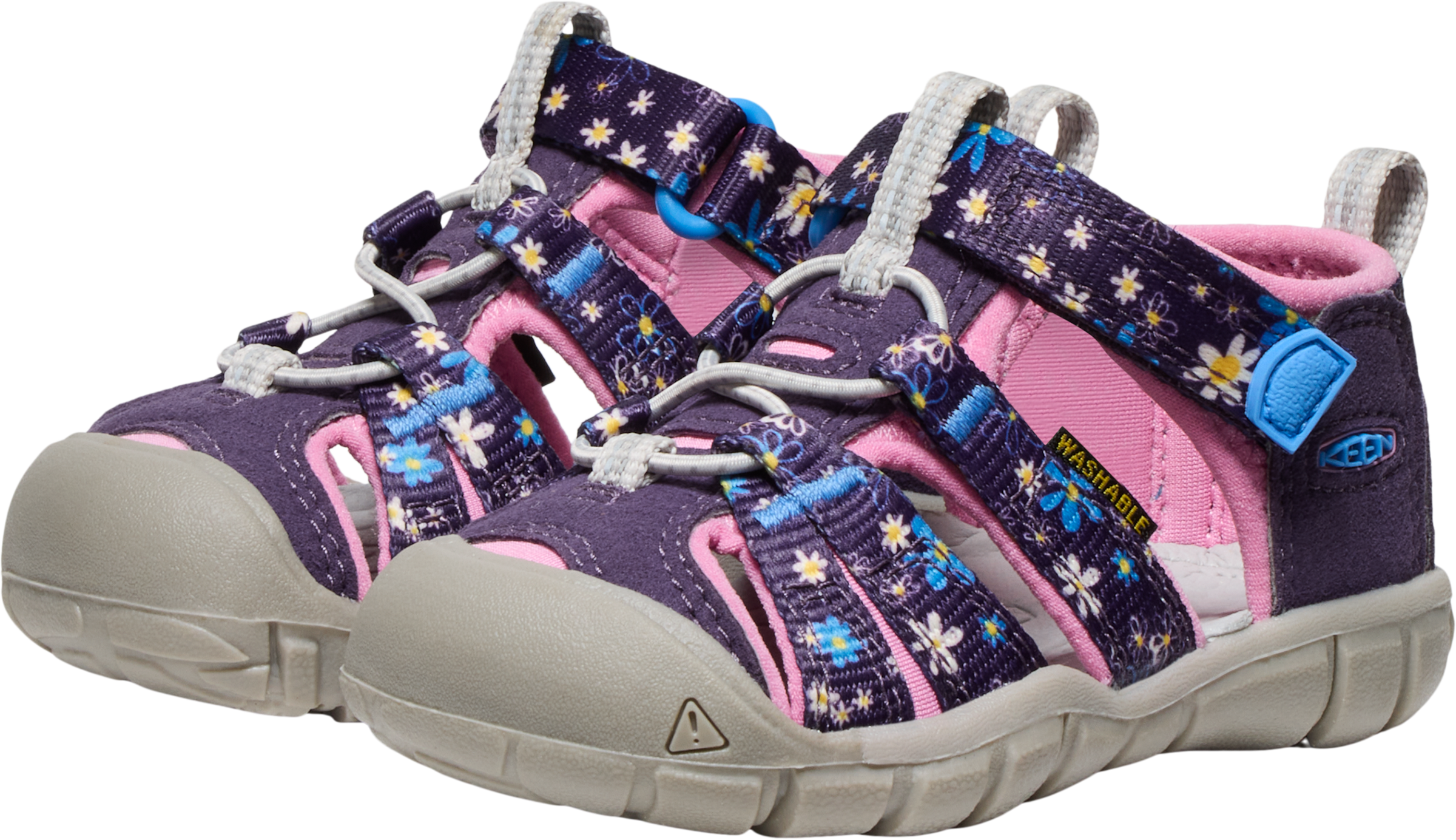 Sandale KEEN "SEACAMP II CNX", Mädchen, Gr. 19, daisies, mari, Synthetik, Schuhe Sandale