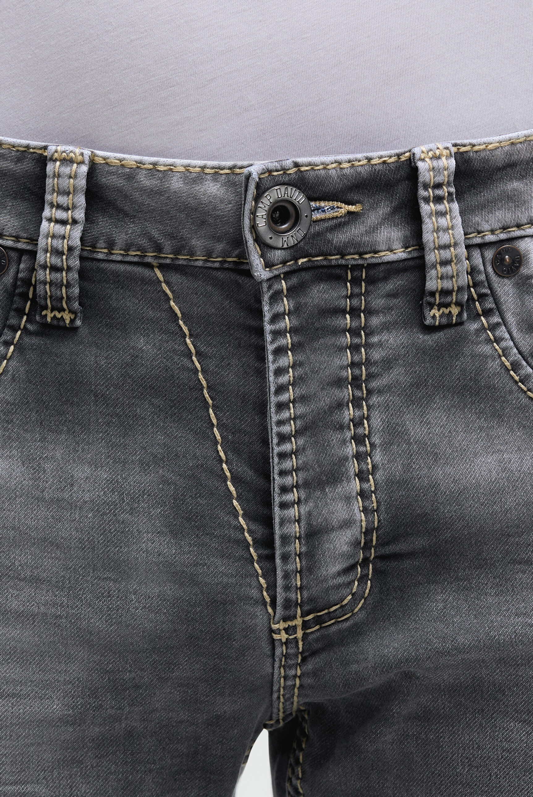 CAMP DAVID Jeansshorts mit normaler Leibhöhe