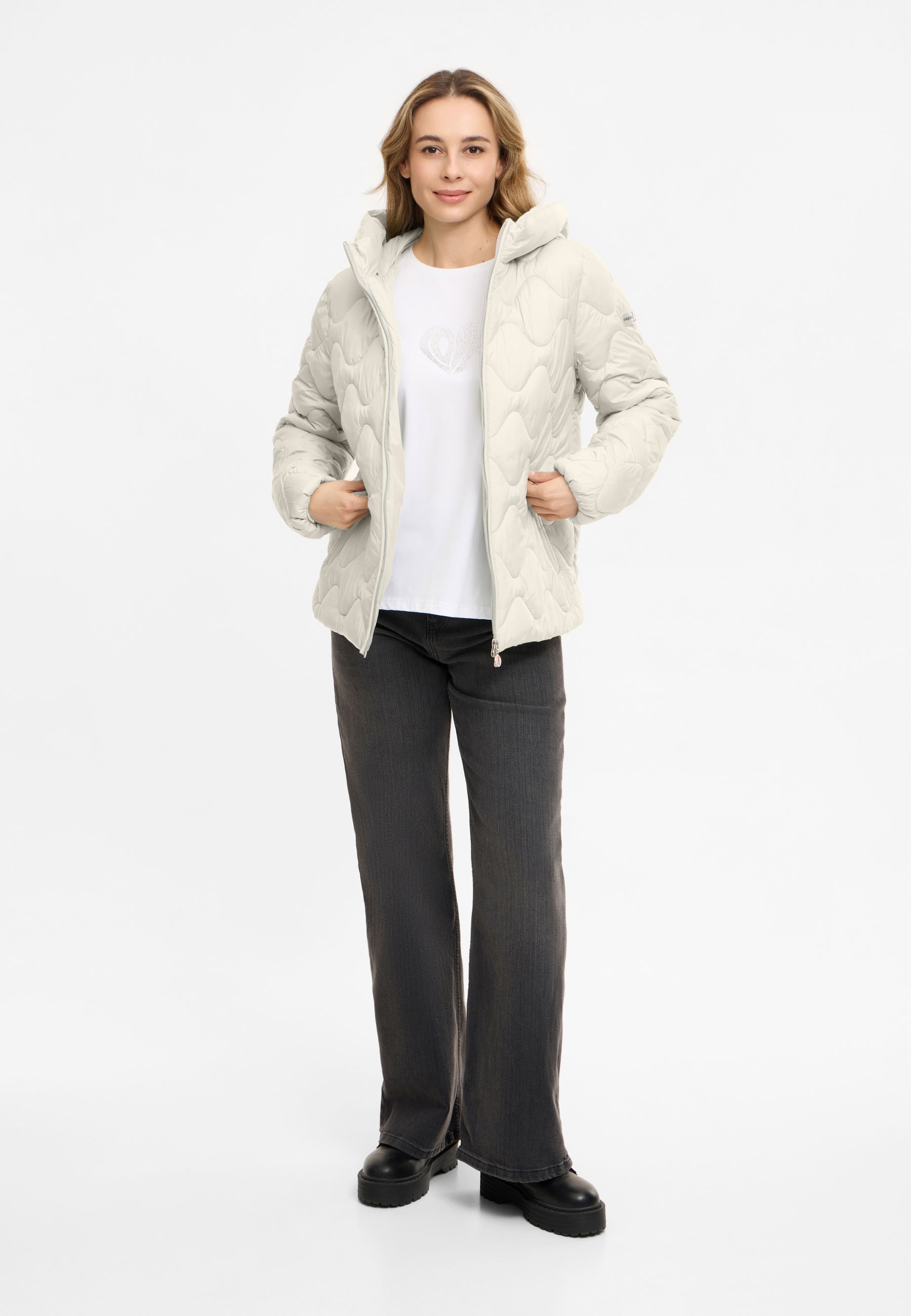 Frieda & Freddies Winterjacke »Frieda & Freddies Steppjacke mit Wellensteppung«