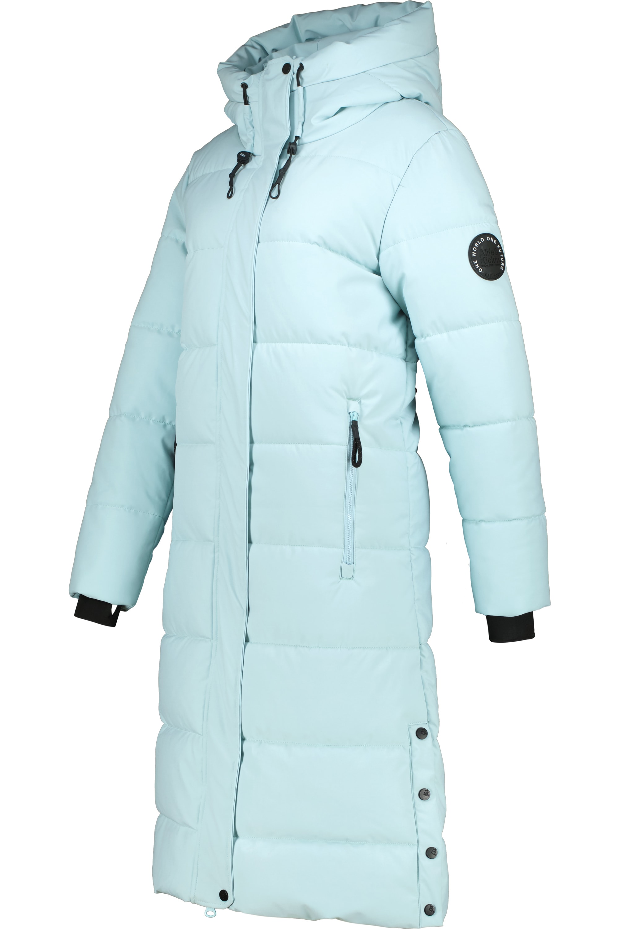 Alife & Kickin Steppjacke »Damen KatiaAK A«, mit Kapuze, Langer Wintermantel mit großer Kapuze und regulierbarer Beinfreiheit