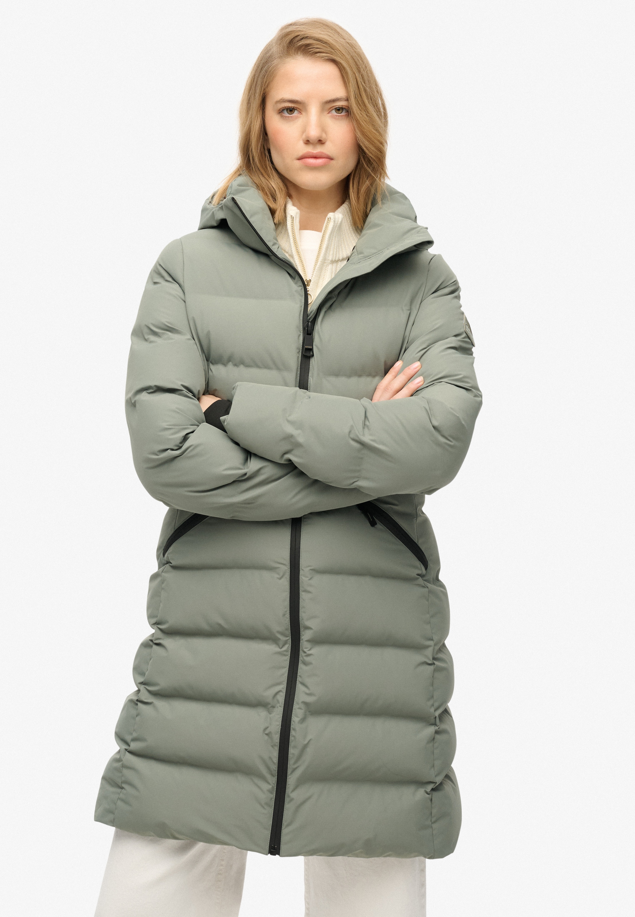 Superdry Steppjacke "CITY MID PADDED JACKET" mit Kapuze Kunstfaser, relaxed günstig online kaufen